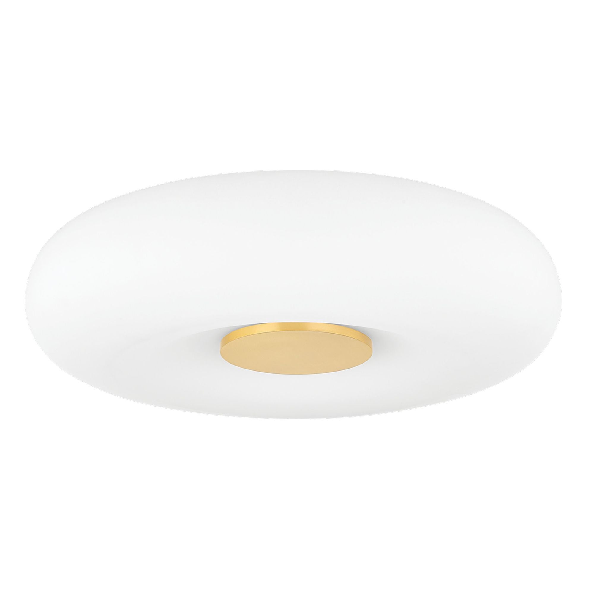 IMANI 1-Light Flush Mount in Aged Brass 30L x 13.75W x 3.75H