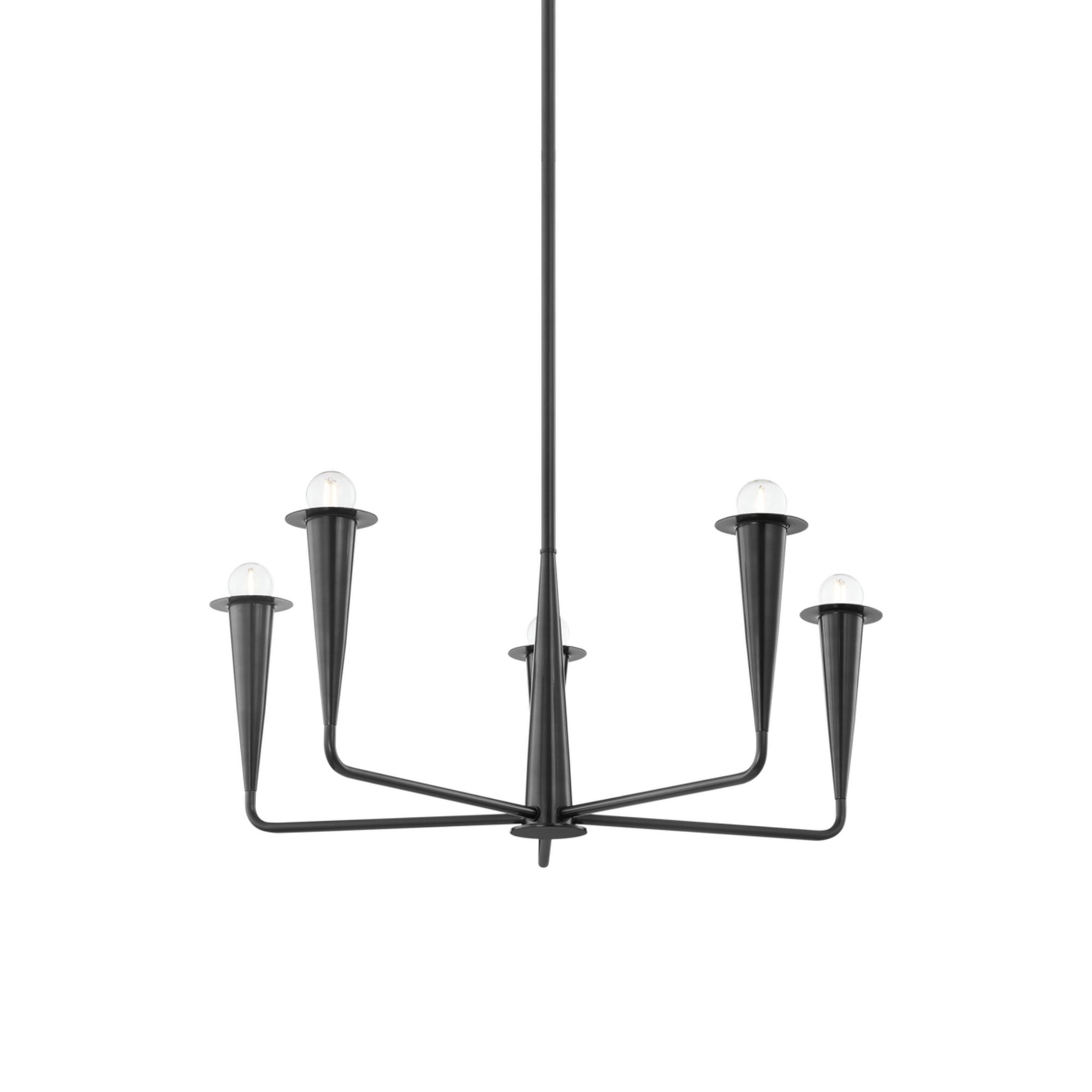 DANNA 5-Light Chandelier in Old Bronze by The Lifestyled Co 11.75L x 29.75W x 12H