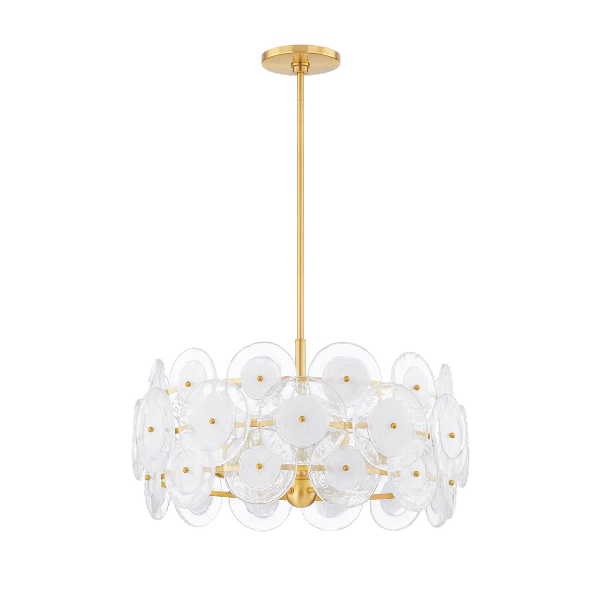ZOELLA 5-Light Chandelier in Aged Brass 10.75L x 23.75W x 13H