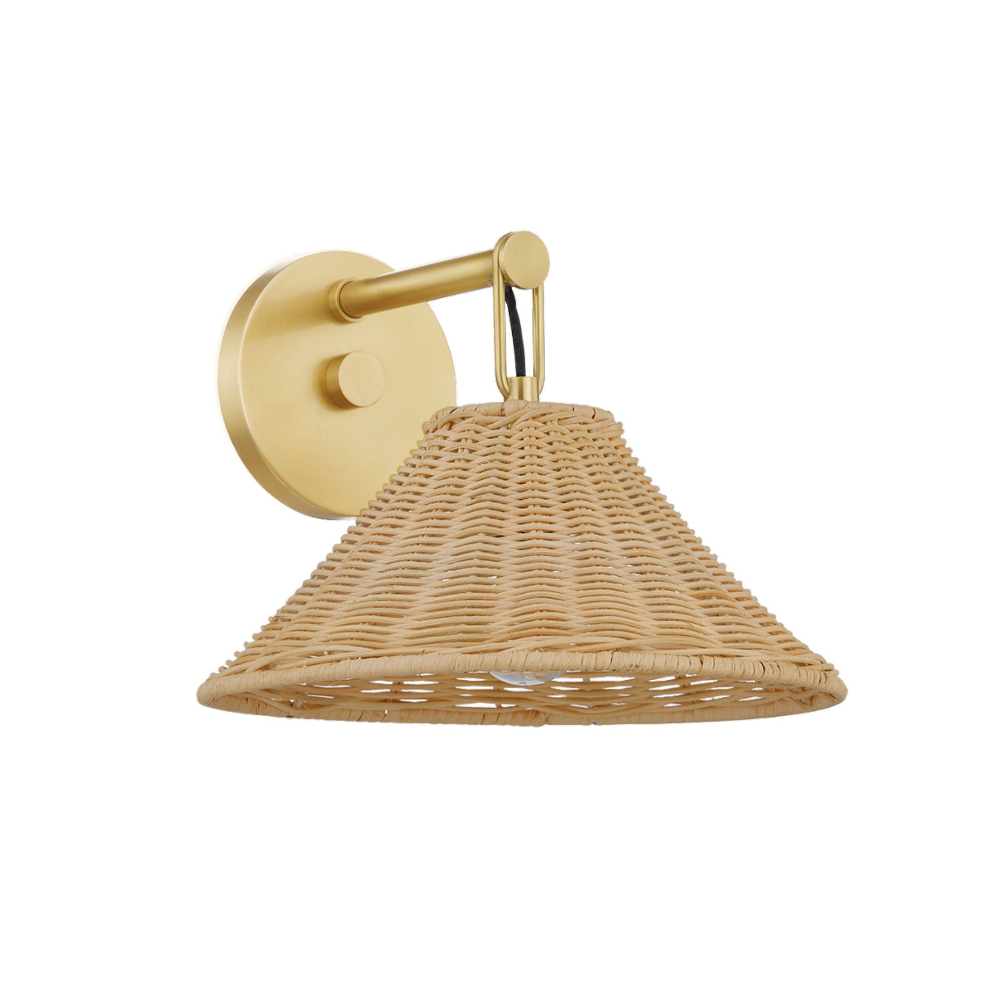 Dalia 1-Light Wall Sconce in Aged Brass 10.5W x 8.5H