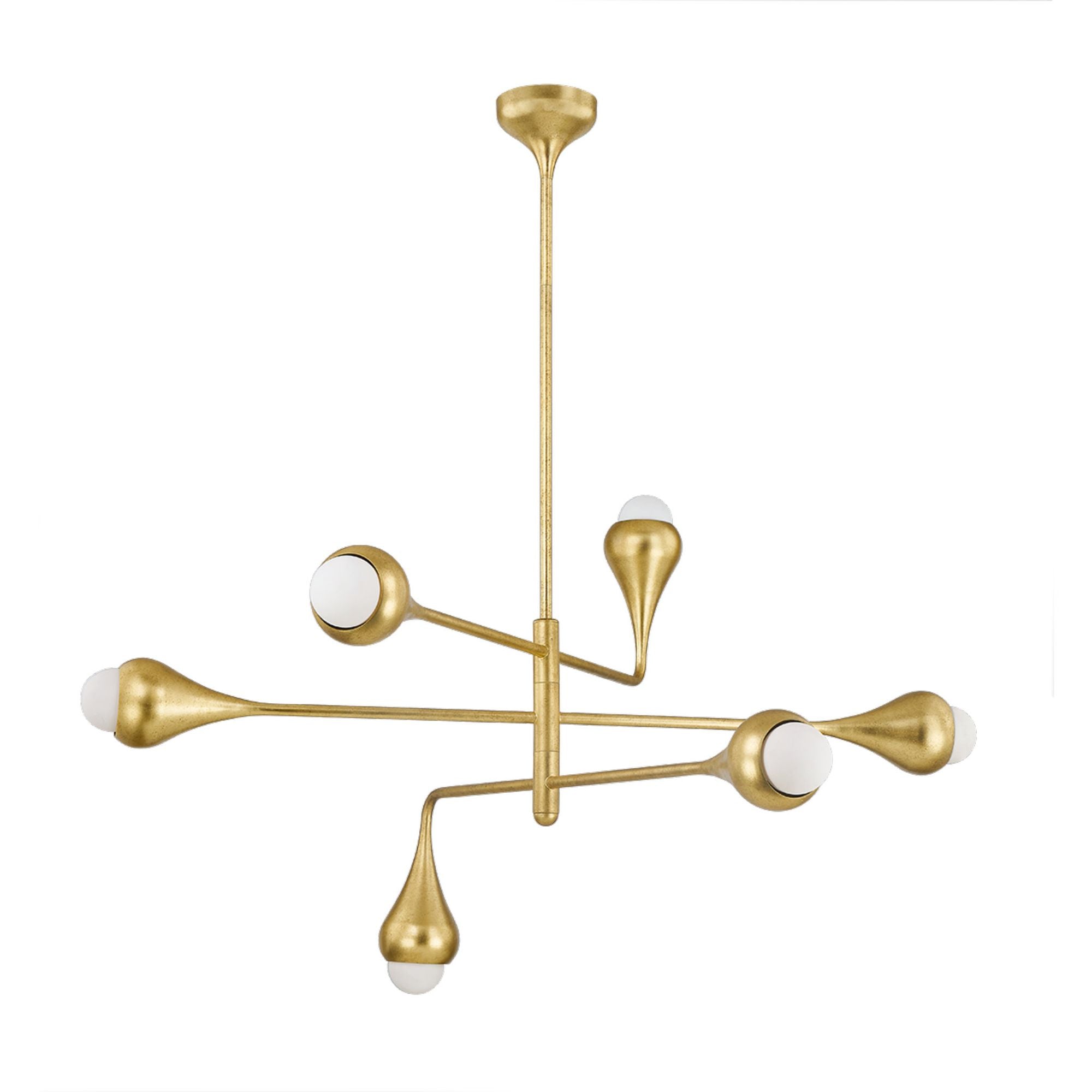 Luciel 6-Light Chandelier in Vintage Gold Leaf 48L x 34.75W x 25.25H