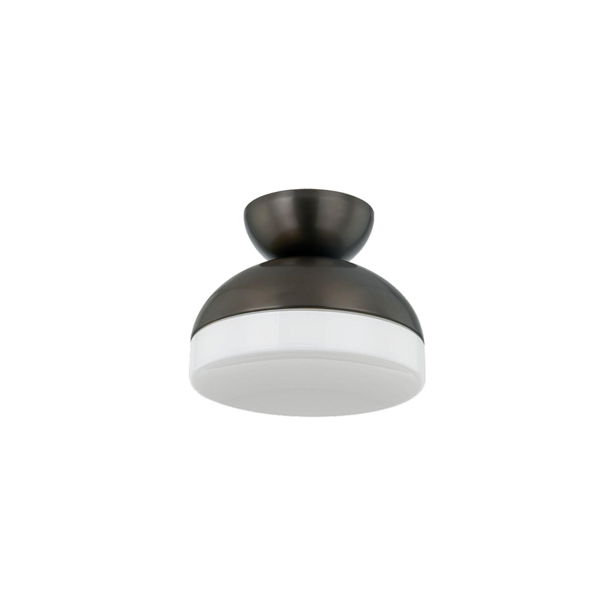 Rue 1-Light Flush Mount in True Bronze 11W x 8.75H