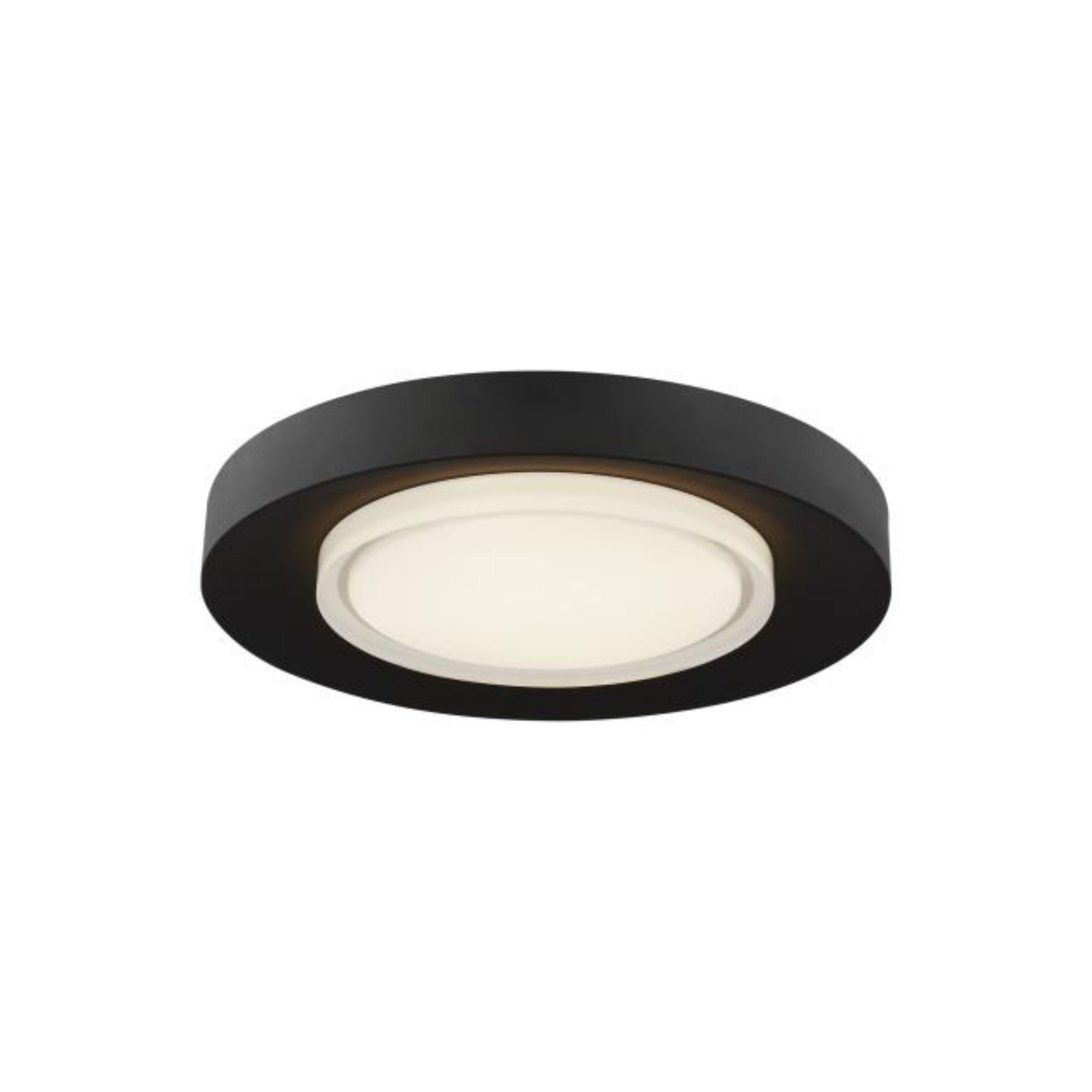 Hilo 16 Flush Mount Flush & Semi-Flush Mount 1-Light LED 2700K Nightshade Black by Sean Lavin