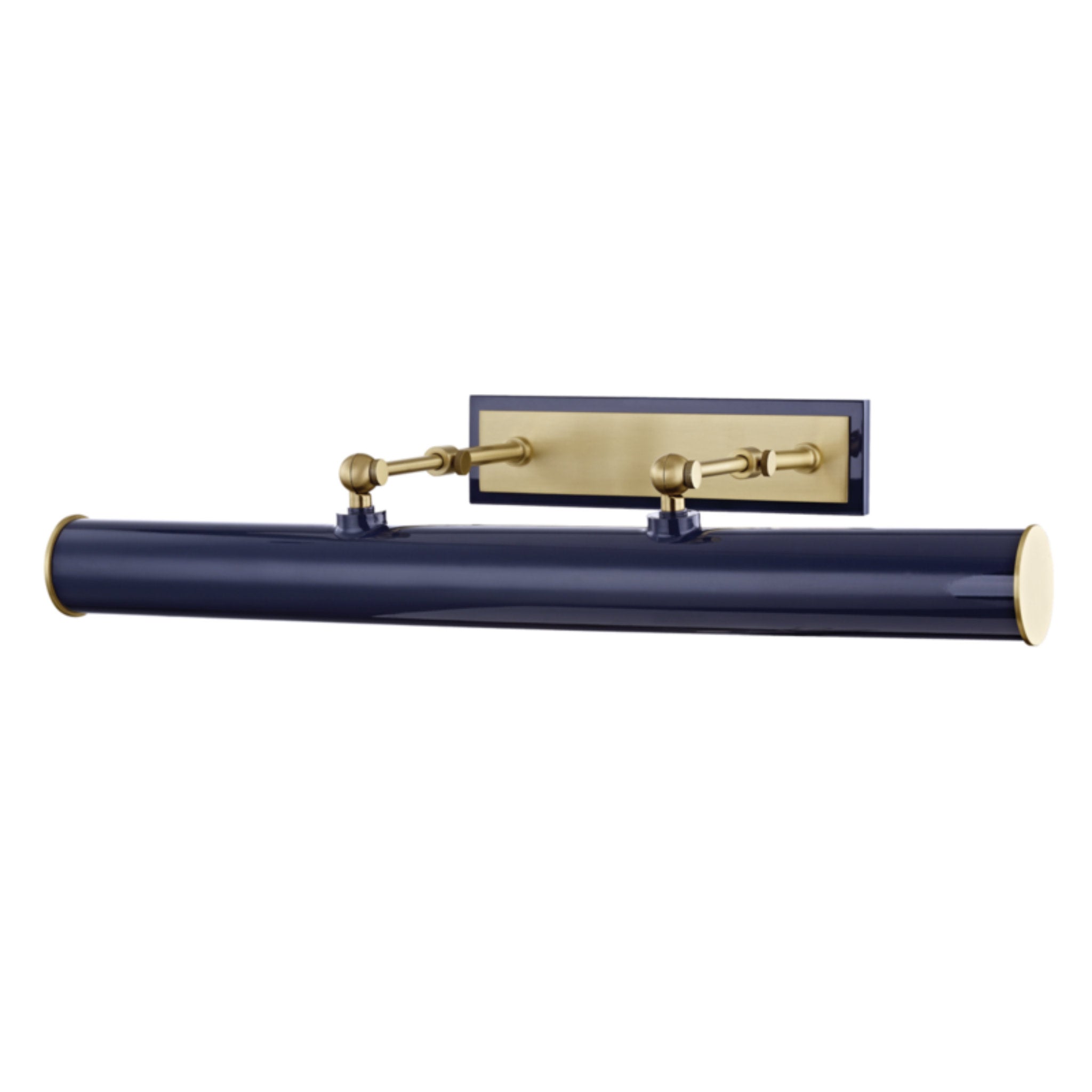 Holly 3-Light Picture Light in Aged Brass/Navy 5.5L x 24.25W x 4.75H