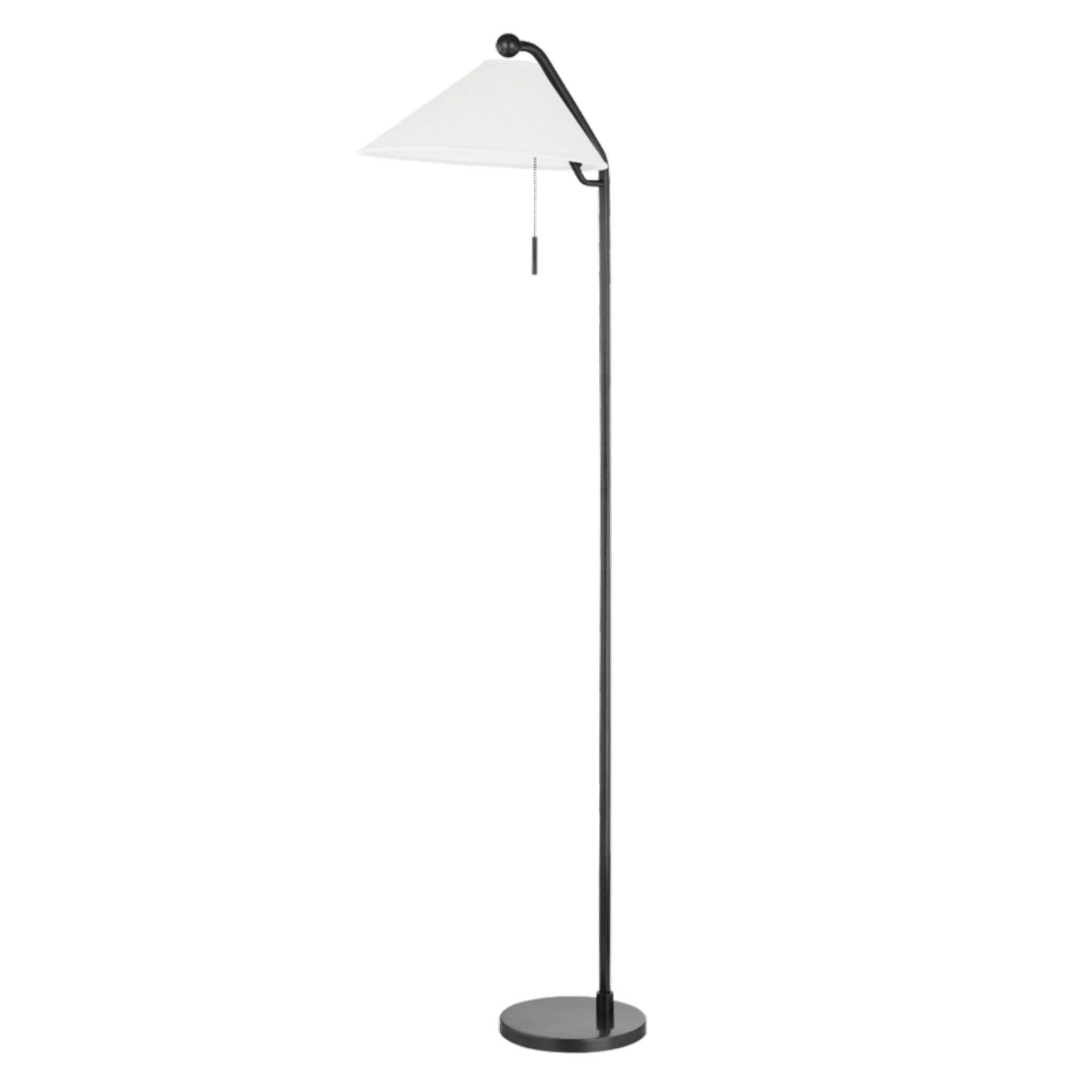 Aisa 1-Light Floor Lamp in Old Bronze 26.75L x 11.75W x 65H