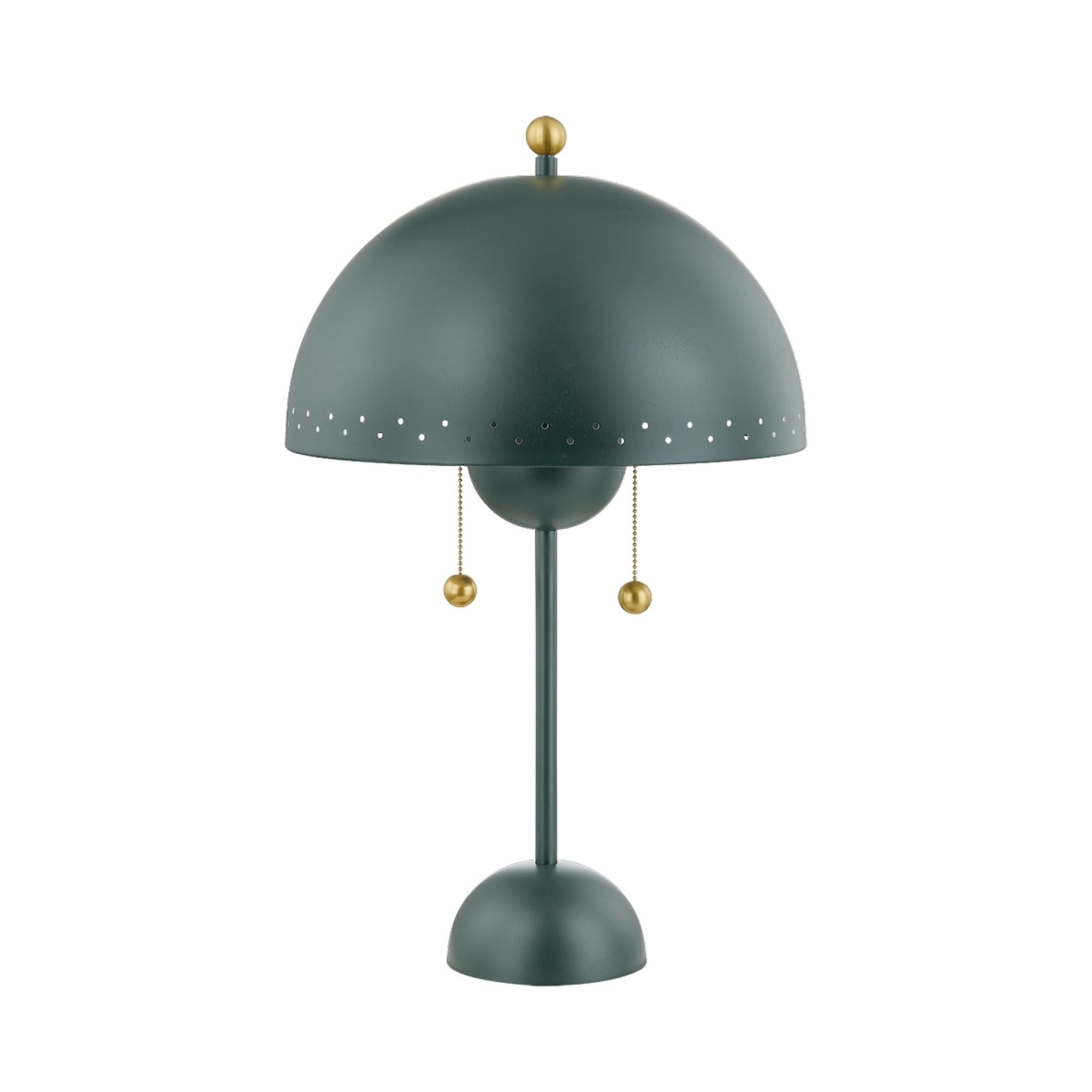 Jojo 2-Light Table Lamp in Aged Brass by Zoe Feldman 15W x 25H