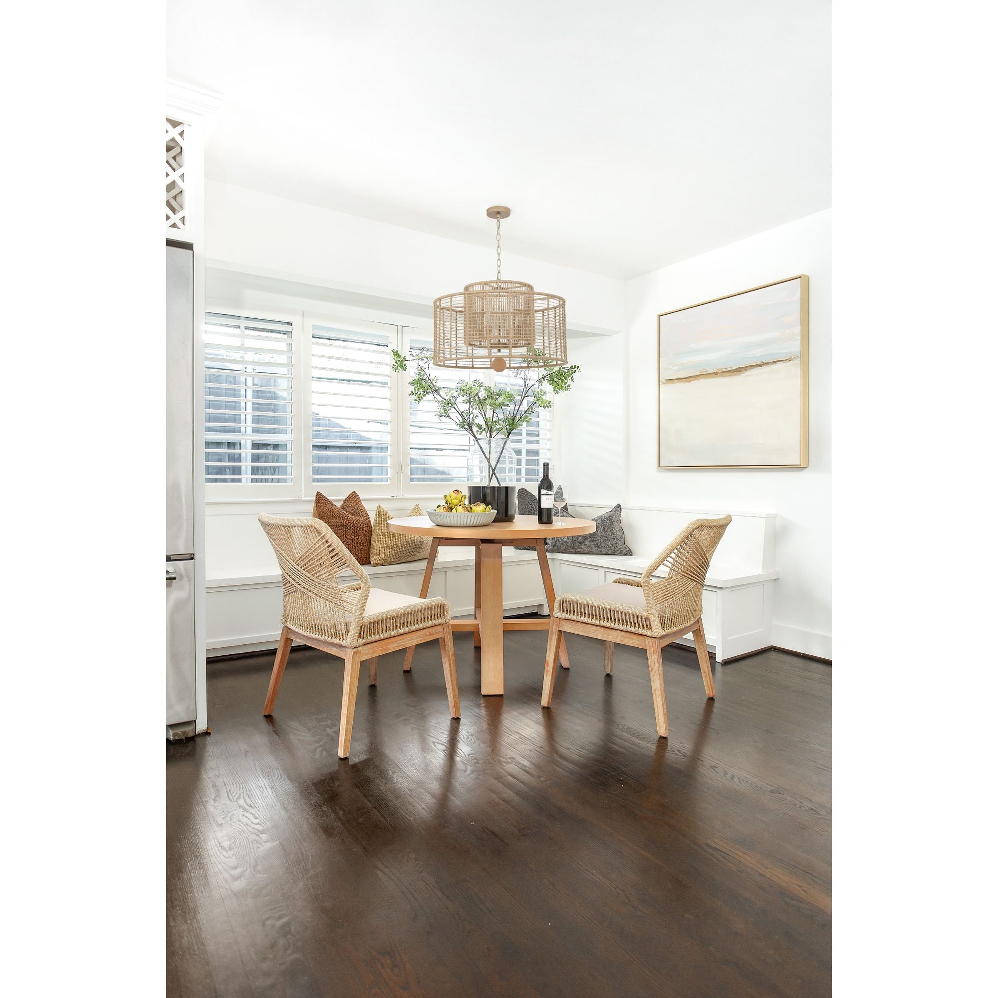 Jayna 4 Light Burnished Silver Chandelier 25"W x 16.5"H x 25"D