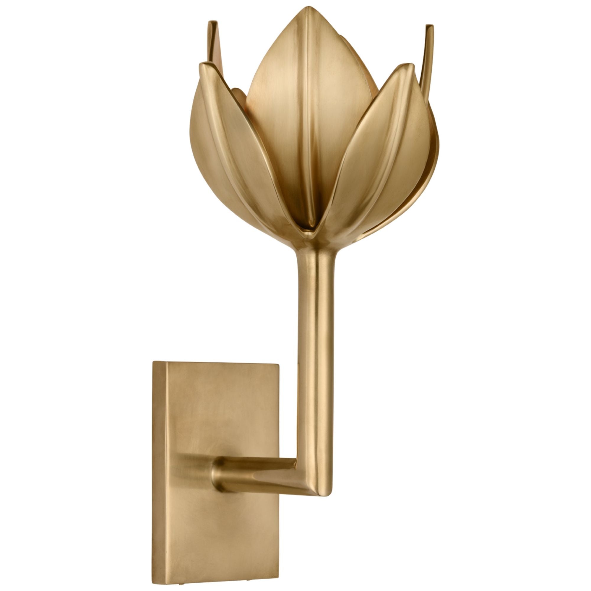 Julie Neill Alberto Small Sconce in Antique-Burnished Brass Wall Light W5.75" x H11.5"
