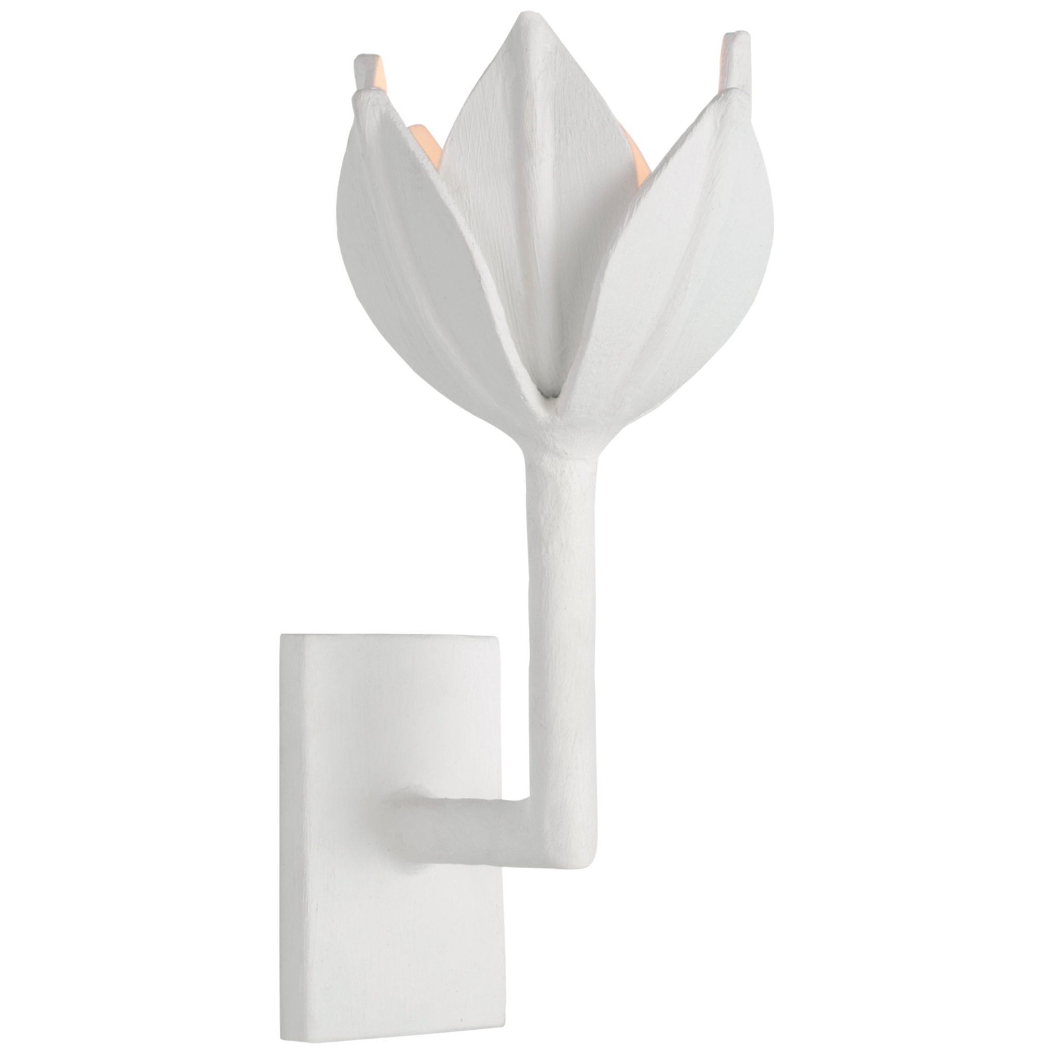 Julie Neill Alberto Small Sconce in Plaster White Wall Light W5.75" x H11.5"