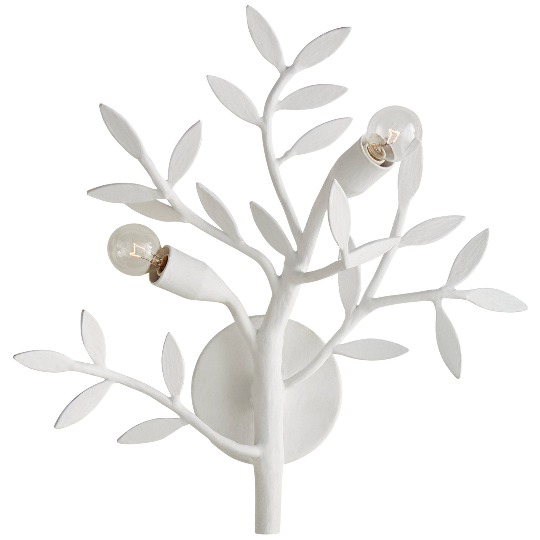 Julie Neill Mandeville Sconce in Plaster White Wall Light W13.75" x H15"