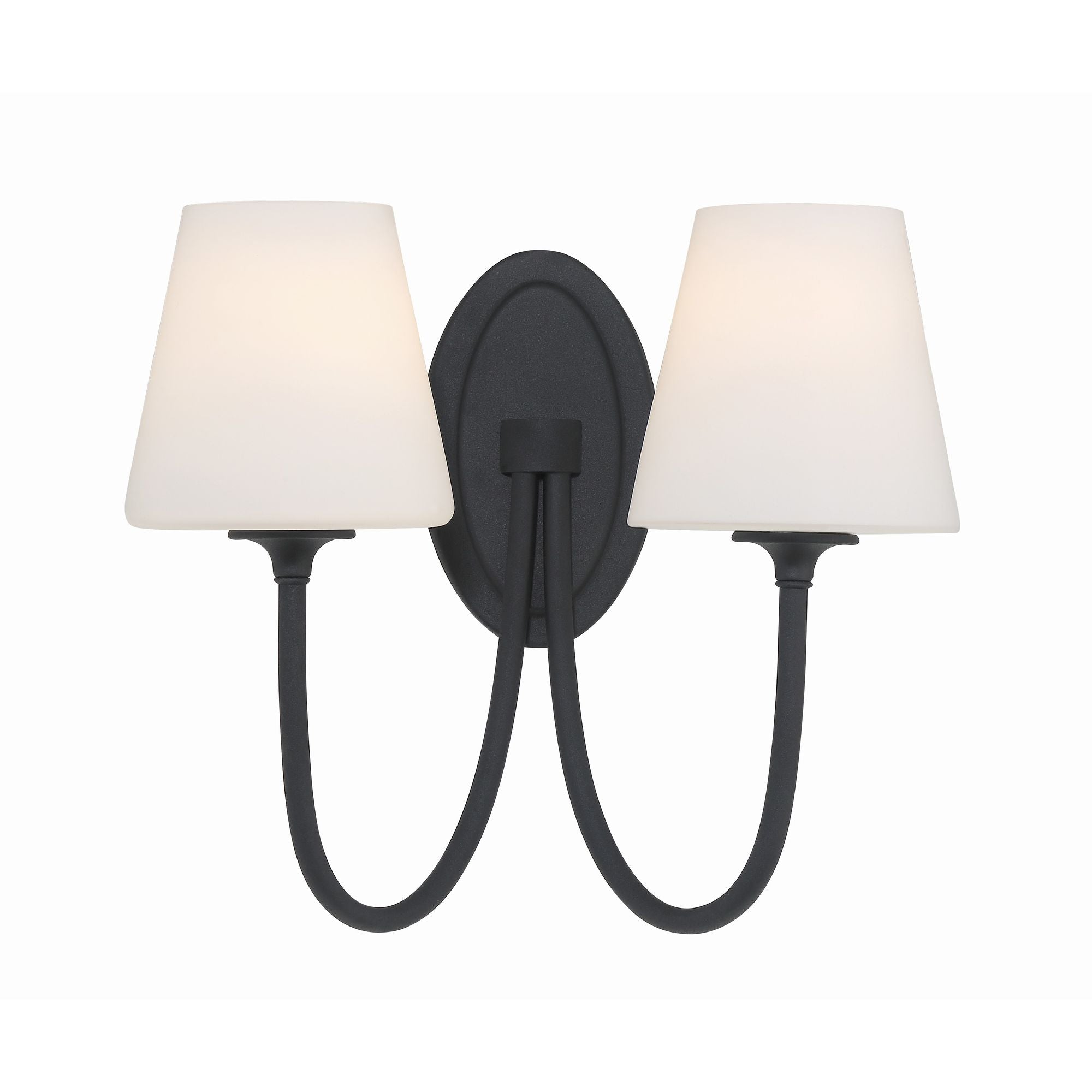 Juno 15'' Black Forged Sconce Black 15"W x 13"H x 8.5"D