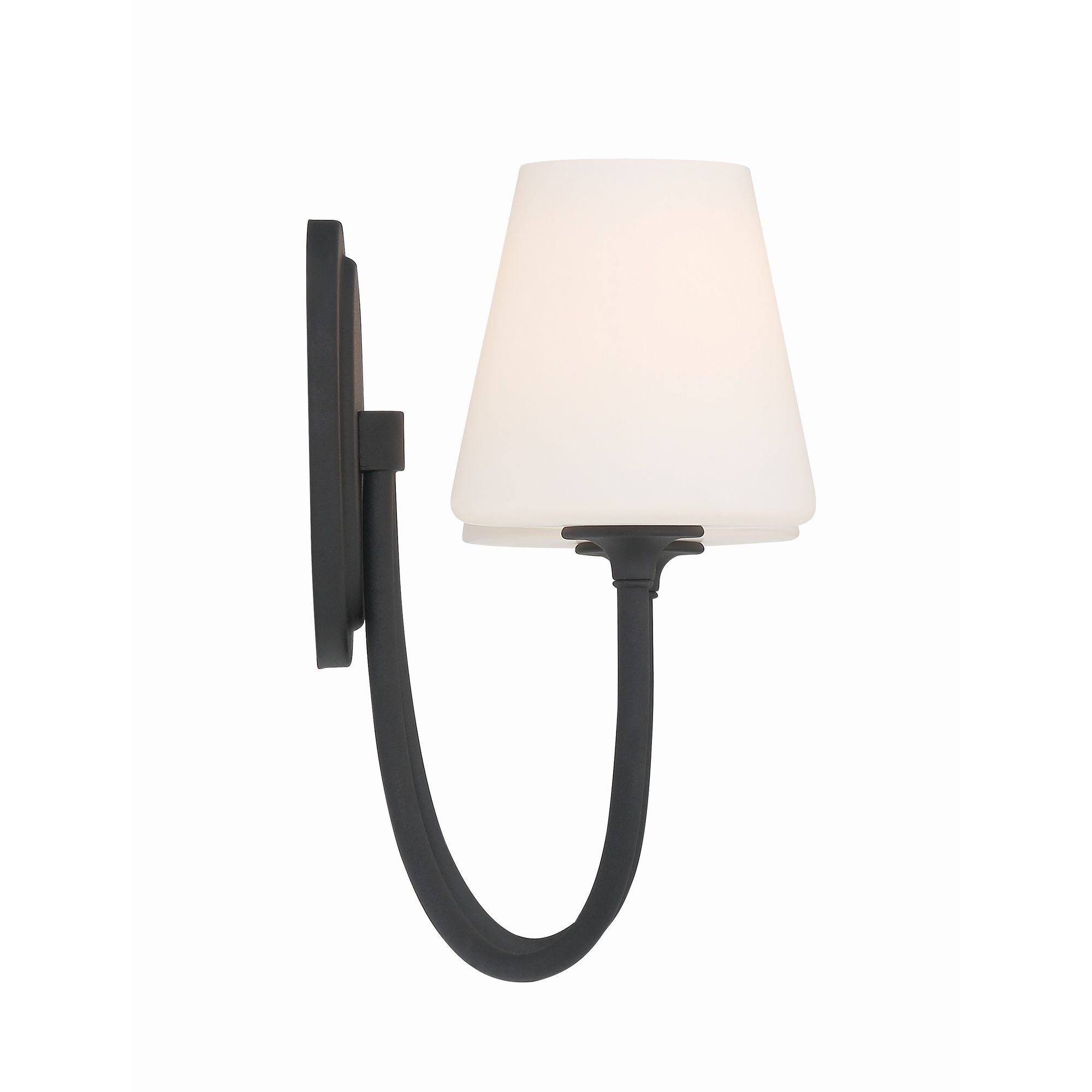 Juno 15'' Black Forged Sconce Black 15"W x 13"H x 8.5"D