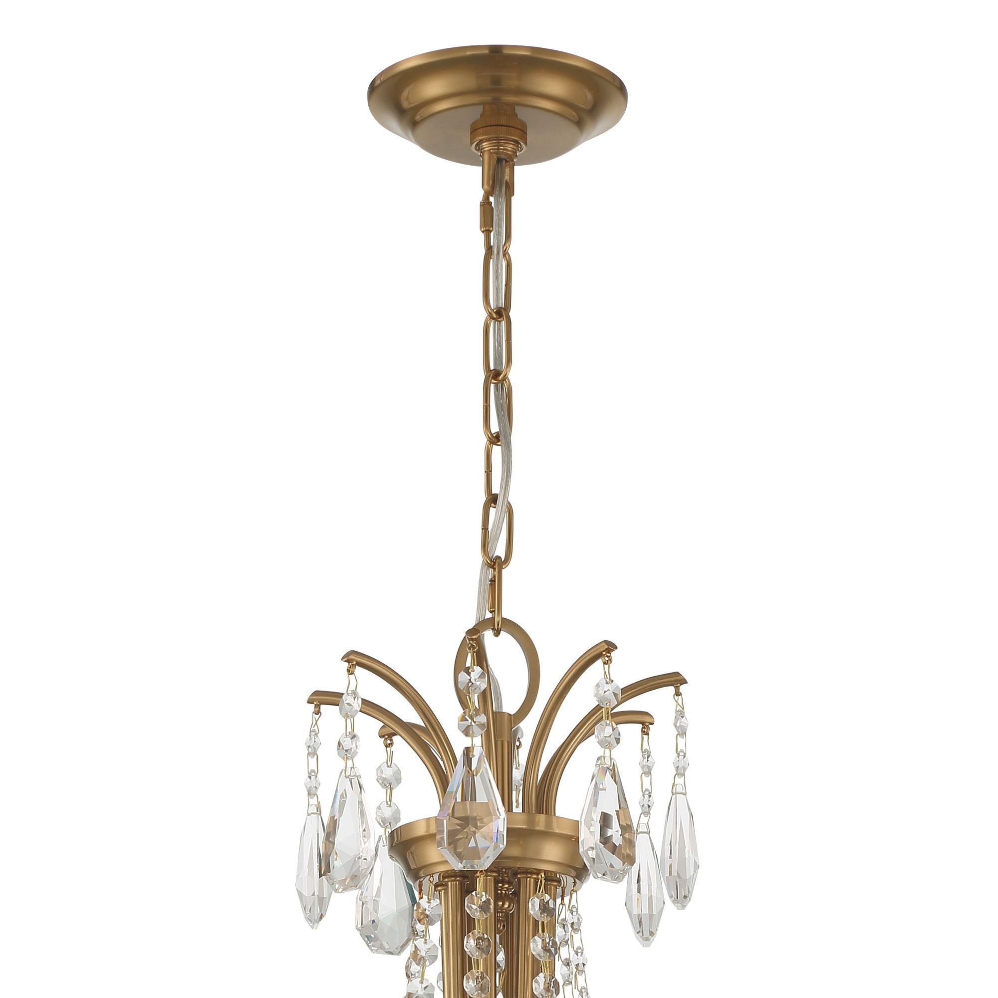 Karrington 26'' Aged Brass Chandelier Gold 26"W x 31"H x 26"D