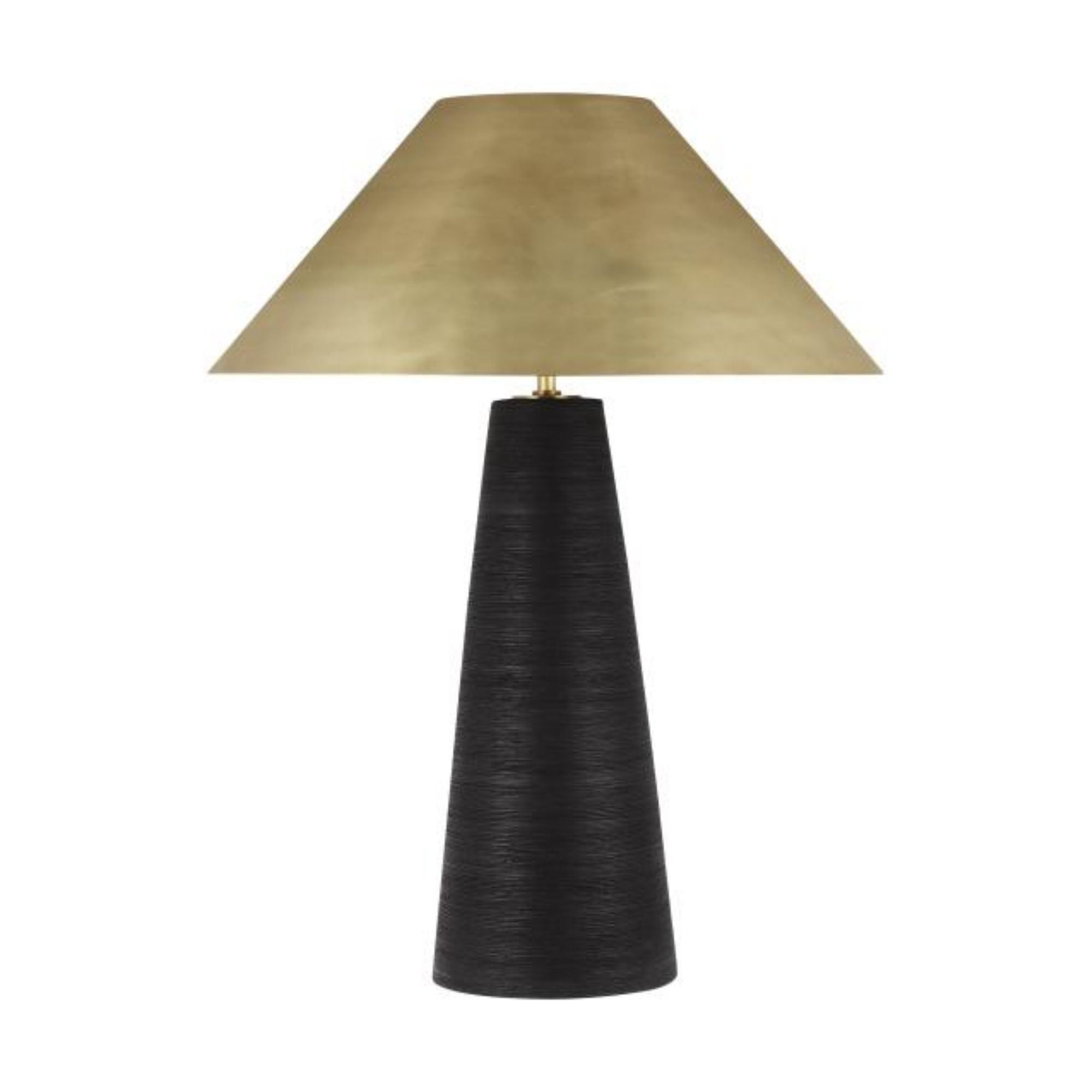 Karam Medium Table Lamp 2-Light LED 3000K Natural Brass by Sean Lavin