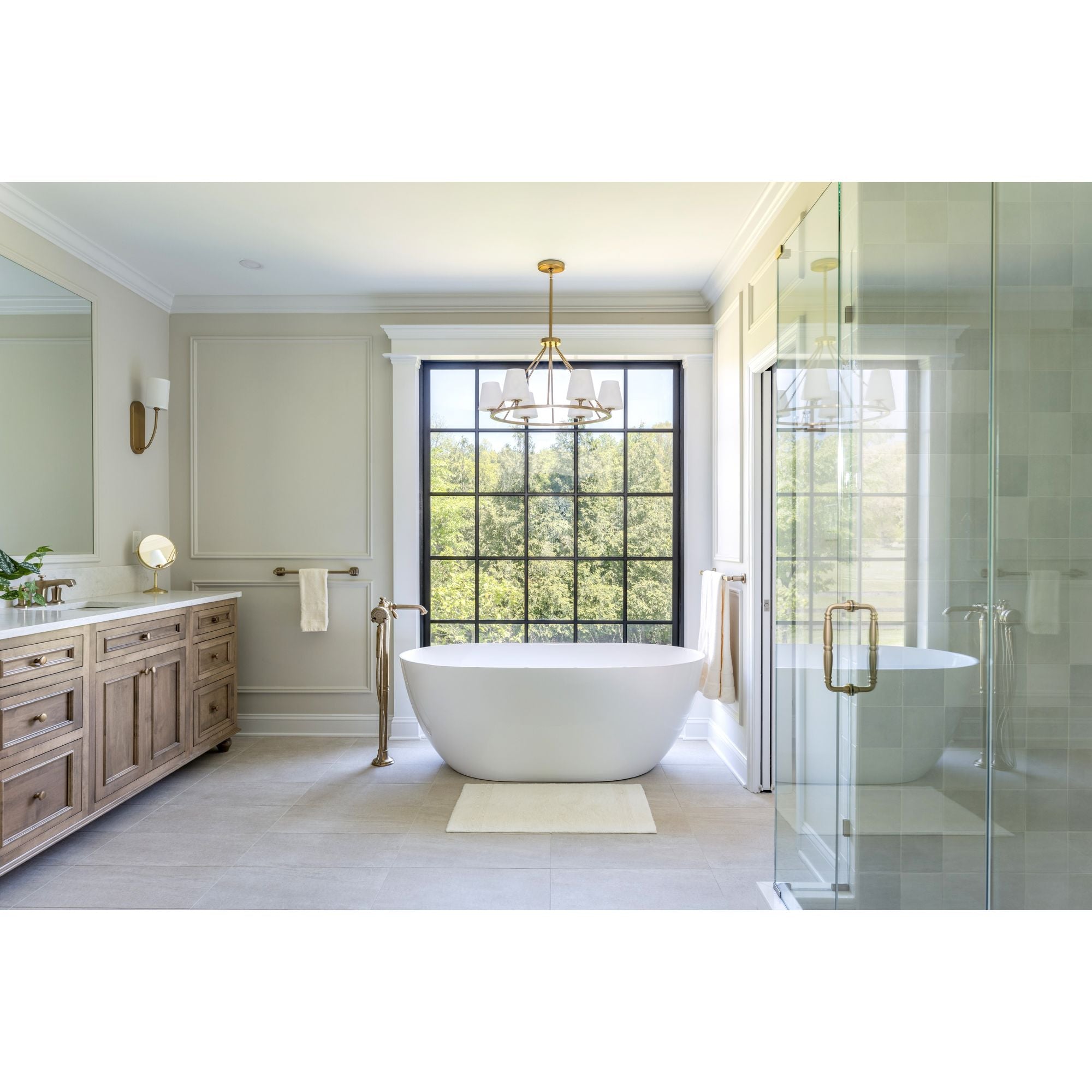 Keenan 31.25'' Vibrant Gold Chandelier Gold 31.25"W x 17.5"H x 31.25"D