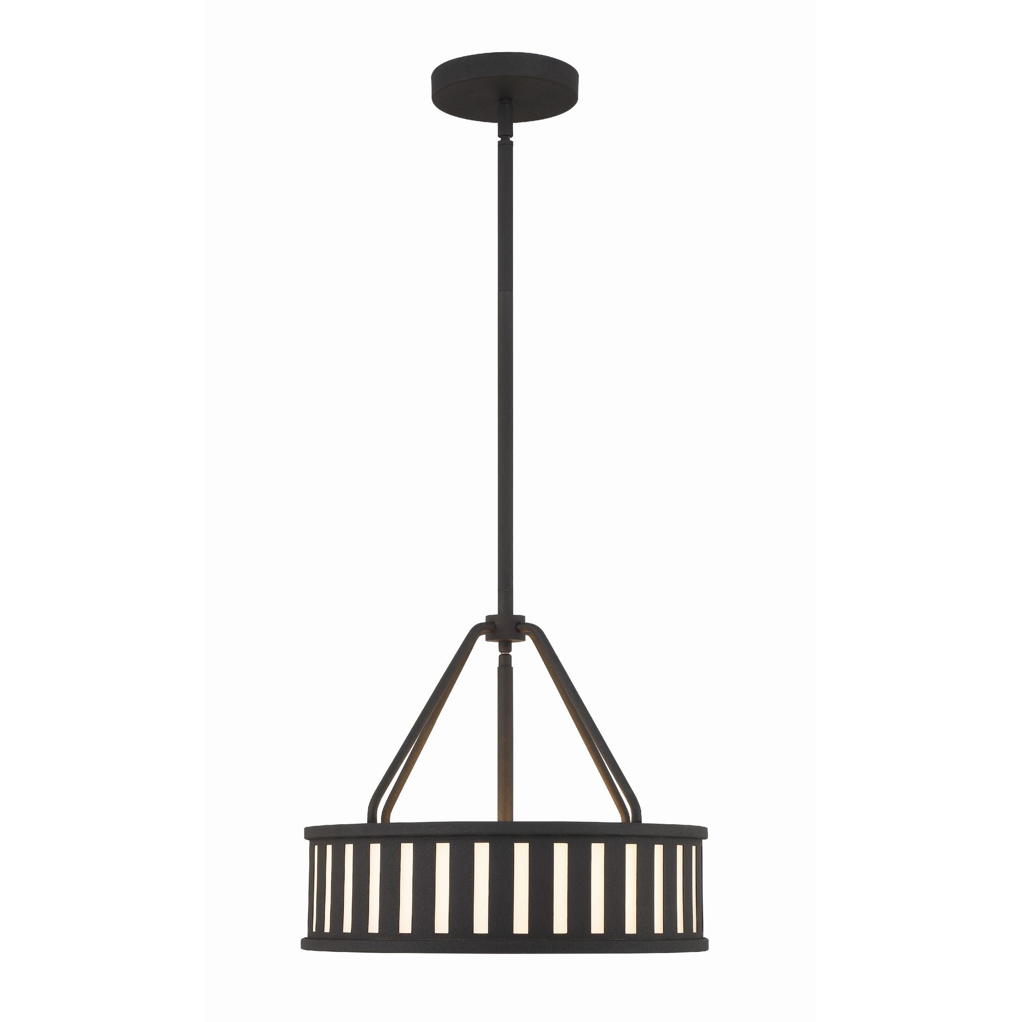 Kendal 3 Light Black Forged Pendant
