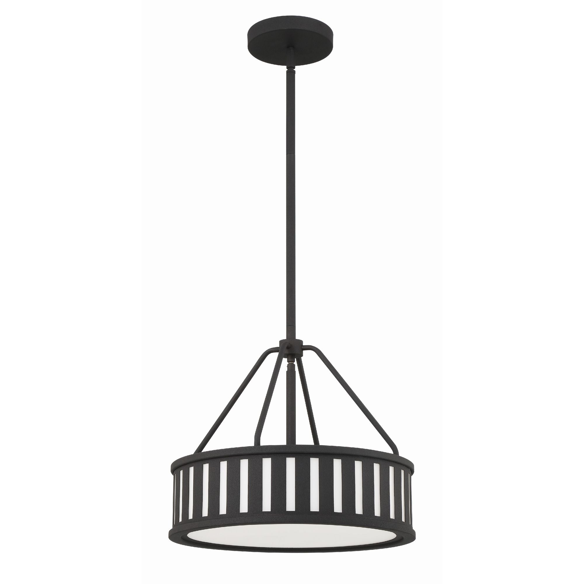 Kendal 3 Light Black Forged Pendant