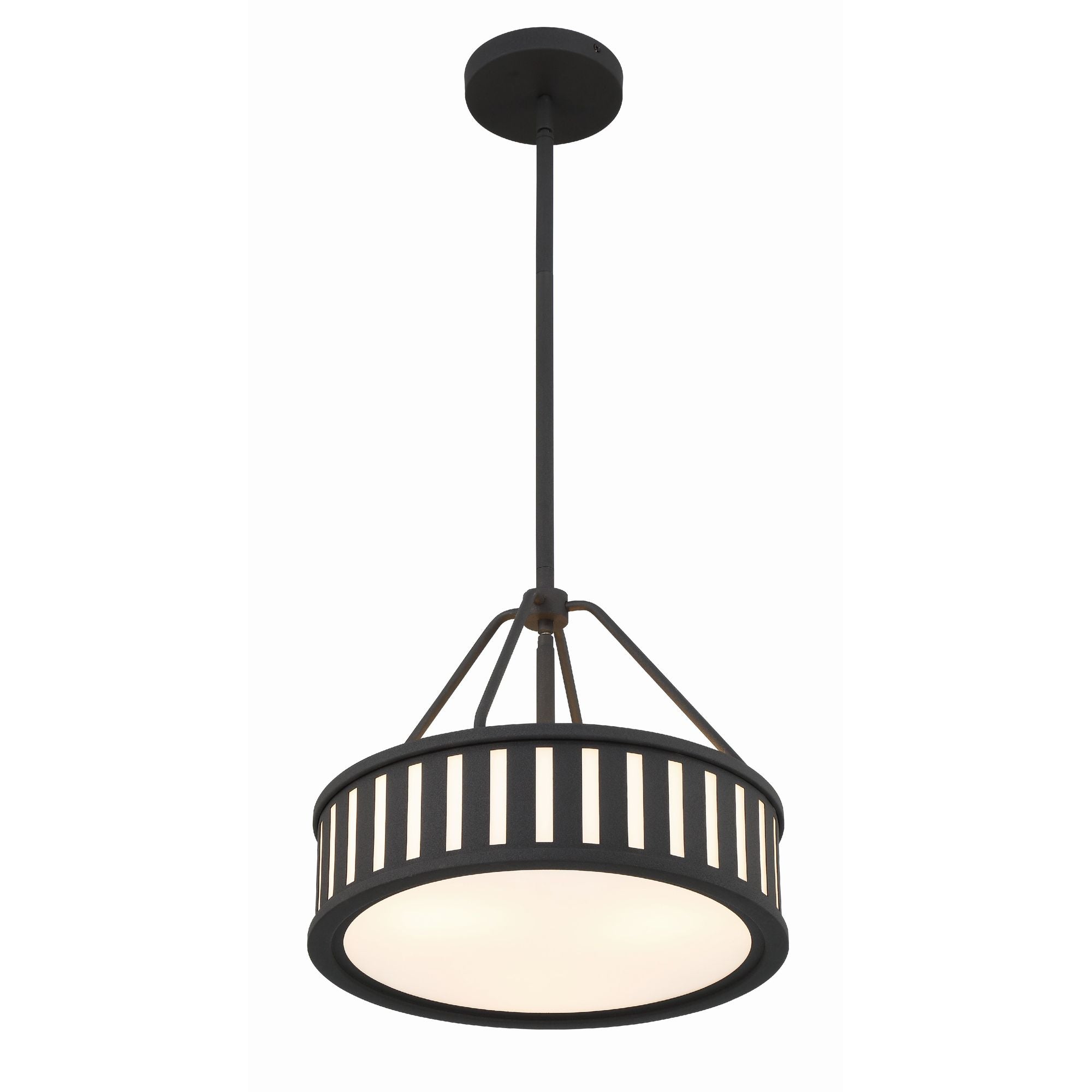 Kendal 3 Light Black Forged Pendant