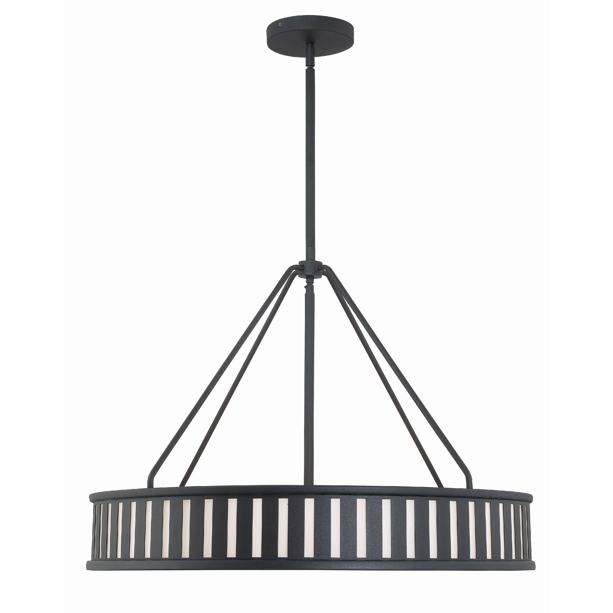 Kendal 6 Light Black Forged Chandelier 28"W x 20.5"H x 28"D