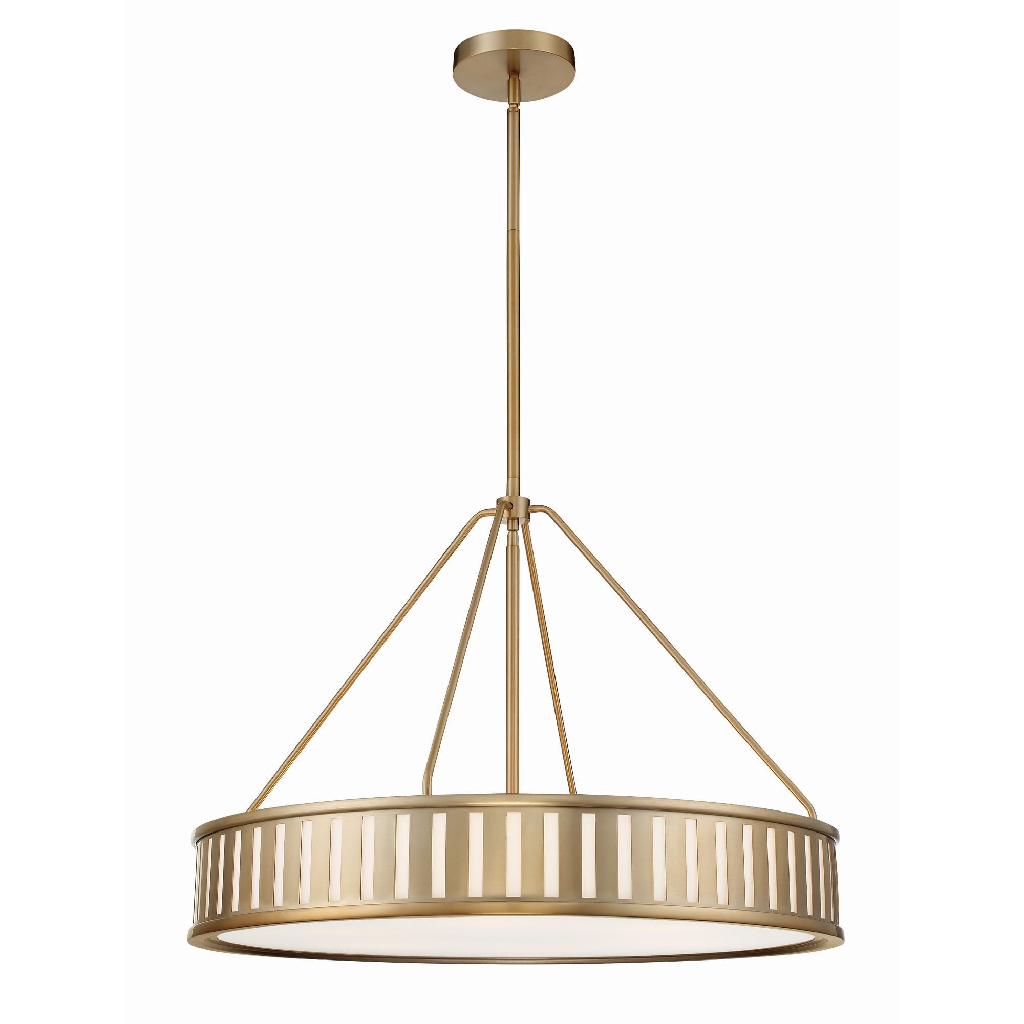 Kendal 6 Light Vibrant Gold Chandelier 28"W x 20.5"H x 28"D