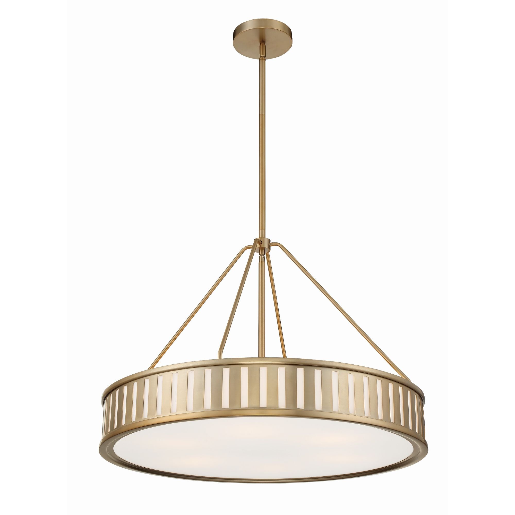 Kendal 6 Light Vibrant Gold Chandelier 28"W x 20.5"H x 28"D