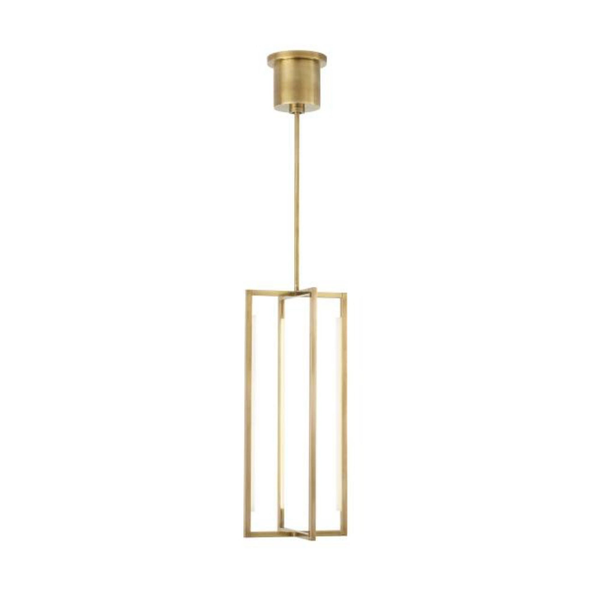 Kenway 25 Pendant Line-Voltage Pendants/Suspension 1-Light LED 3000K Natural Brass by Sean Lavin