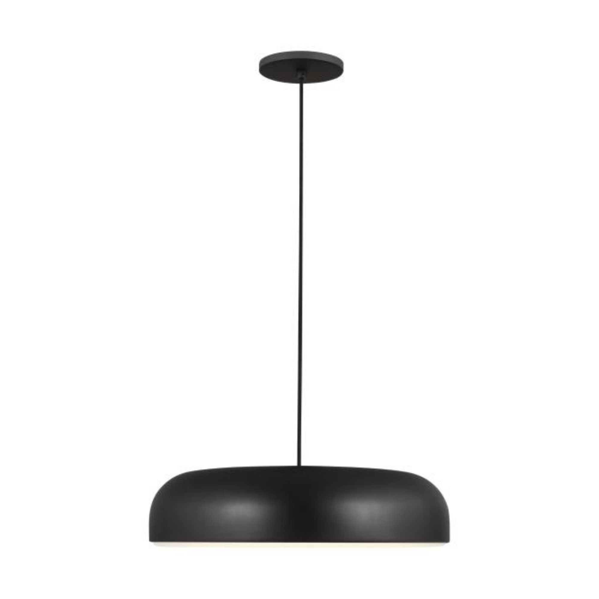 Kosa 18 Pendant Flush & Semi-Flush Mount 1-Light LED 3000K Nightshade Black by Sean Lavin