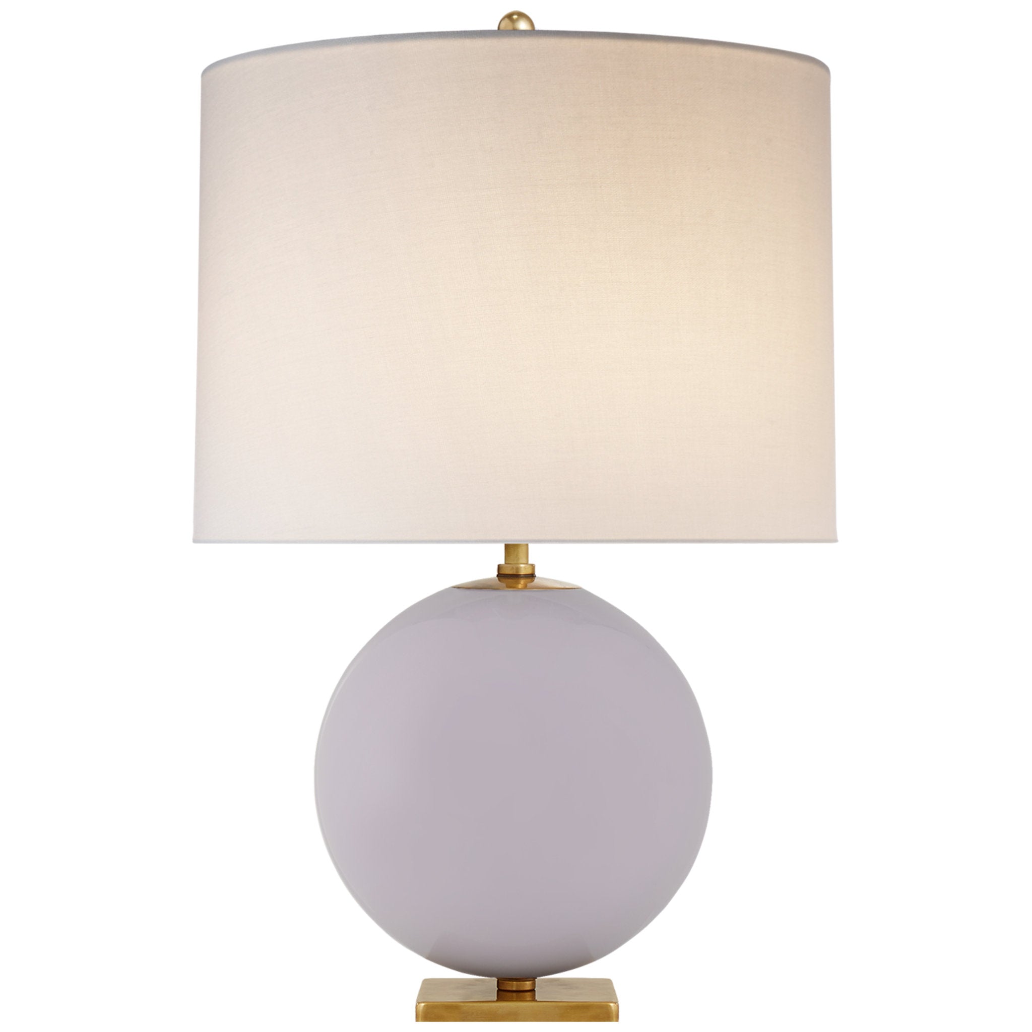 kate spade new york Elsie Table Lamp in Lilac with Linen Shade W16" x H25.5"