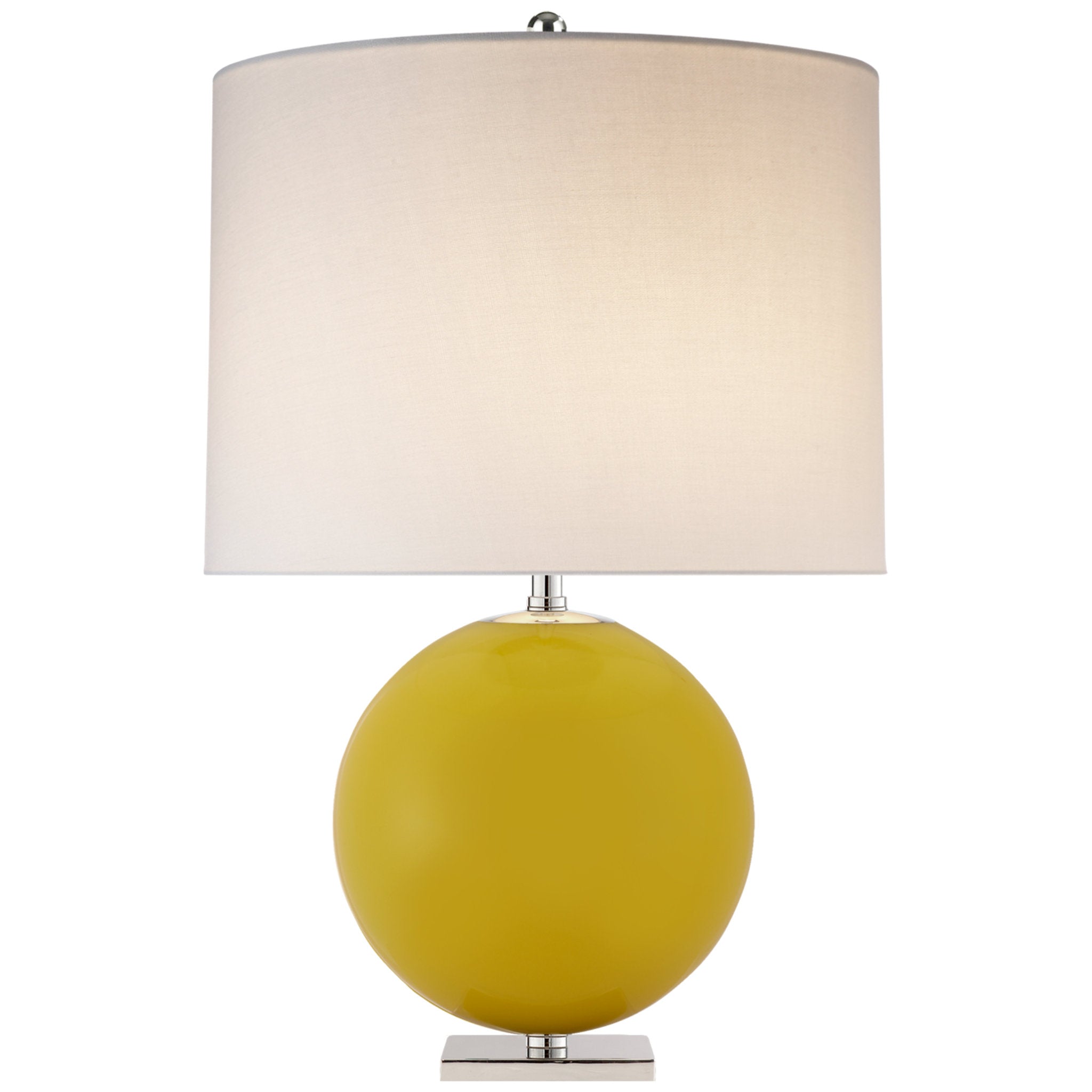 kate spade new york Elsie Table Lamp in Yellow with Linen Shade W16" x H25.5"