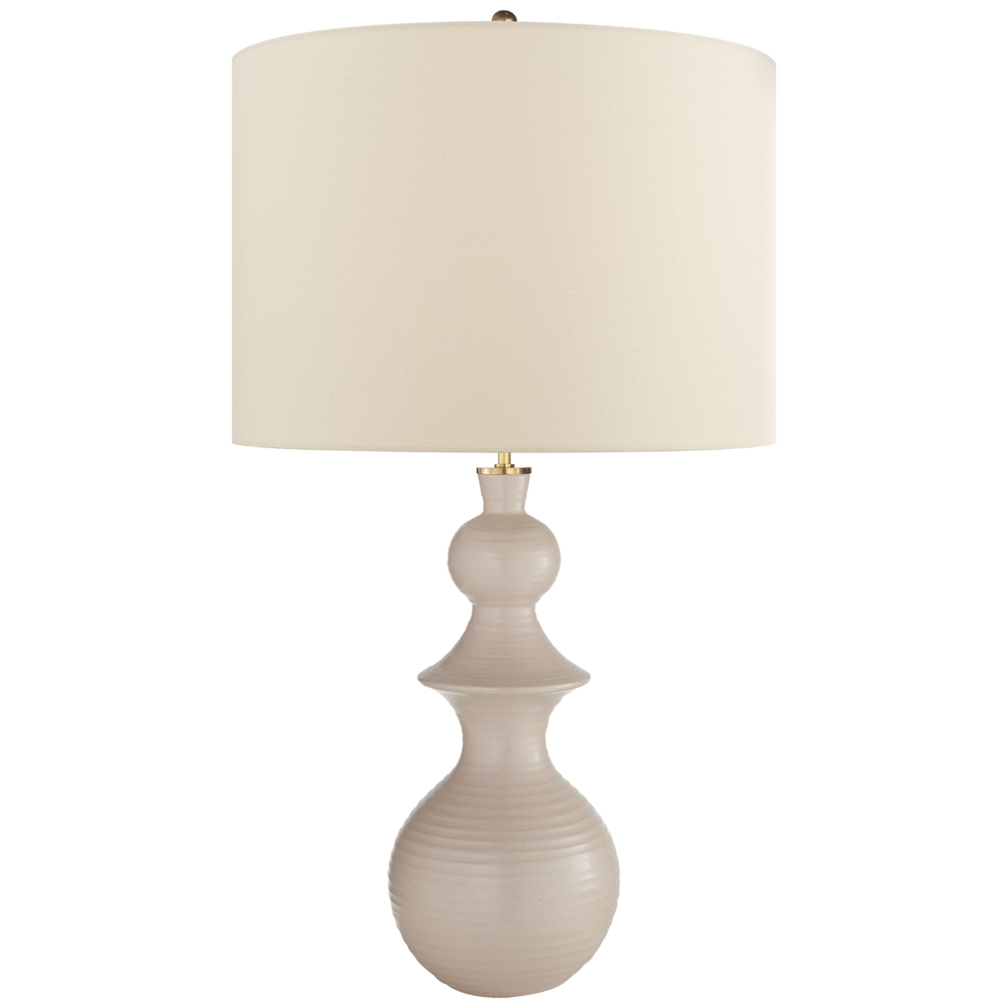 kate spade new york Saxon Large Table Lamp in Blush with Linen Shade W20.5" x H35.5"