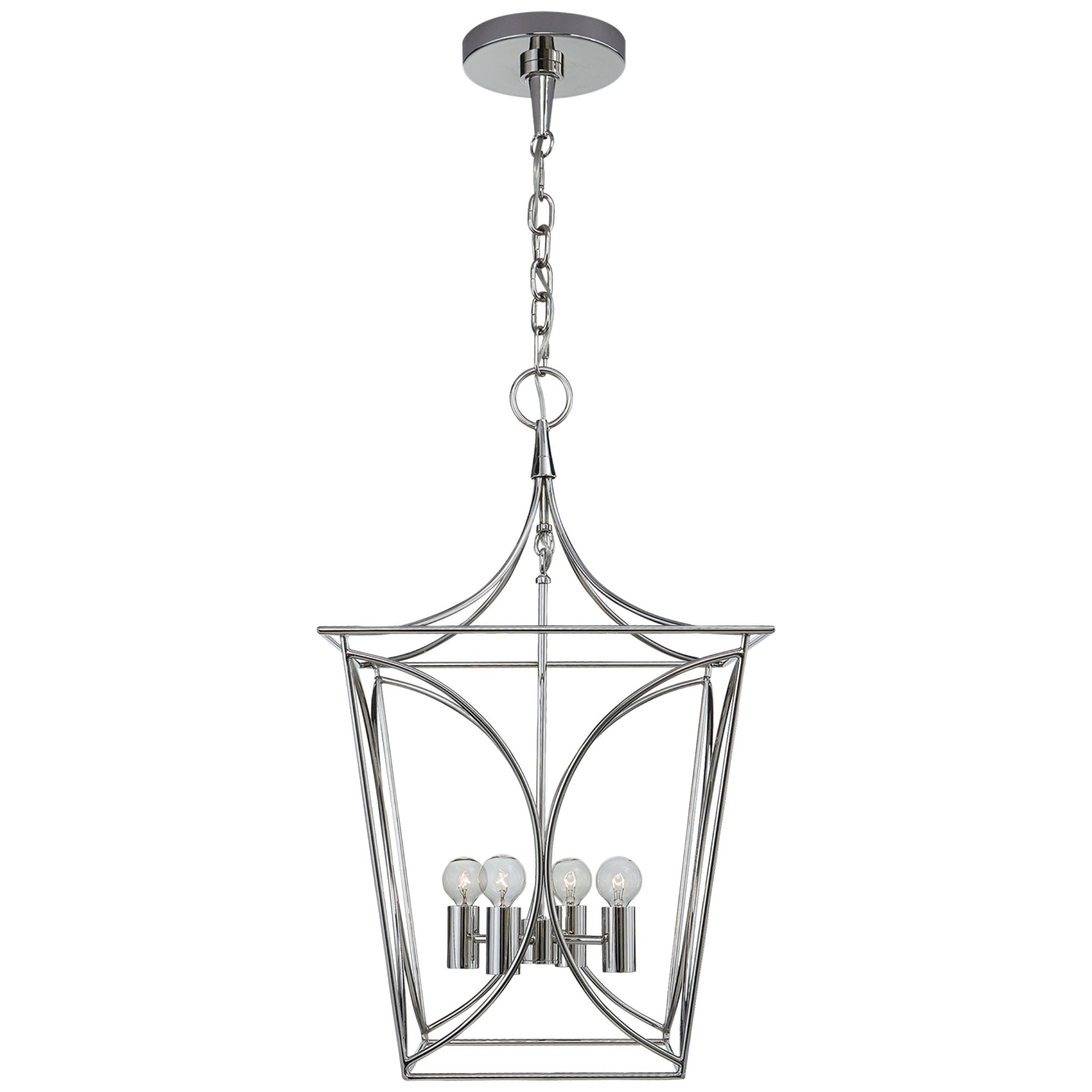 kate spade new york Cavanagh Small Lantern in Polished Nickel Ceiling Light W13.75"