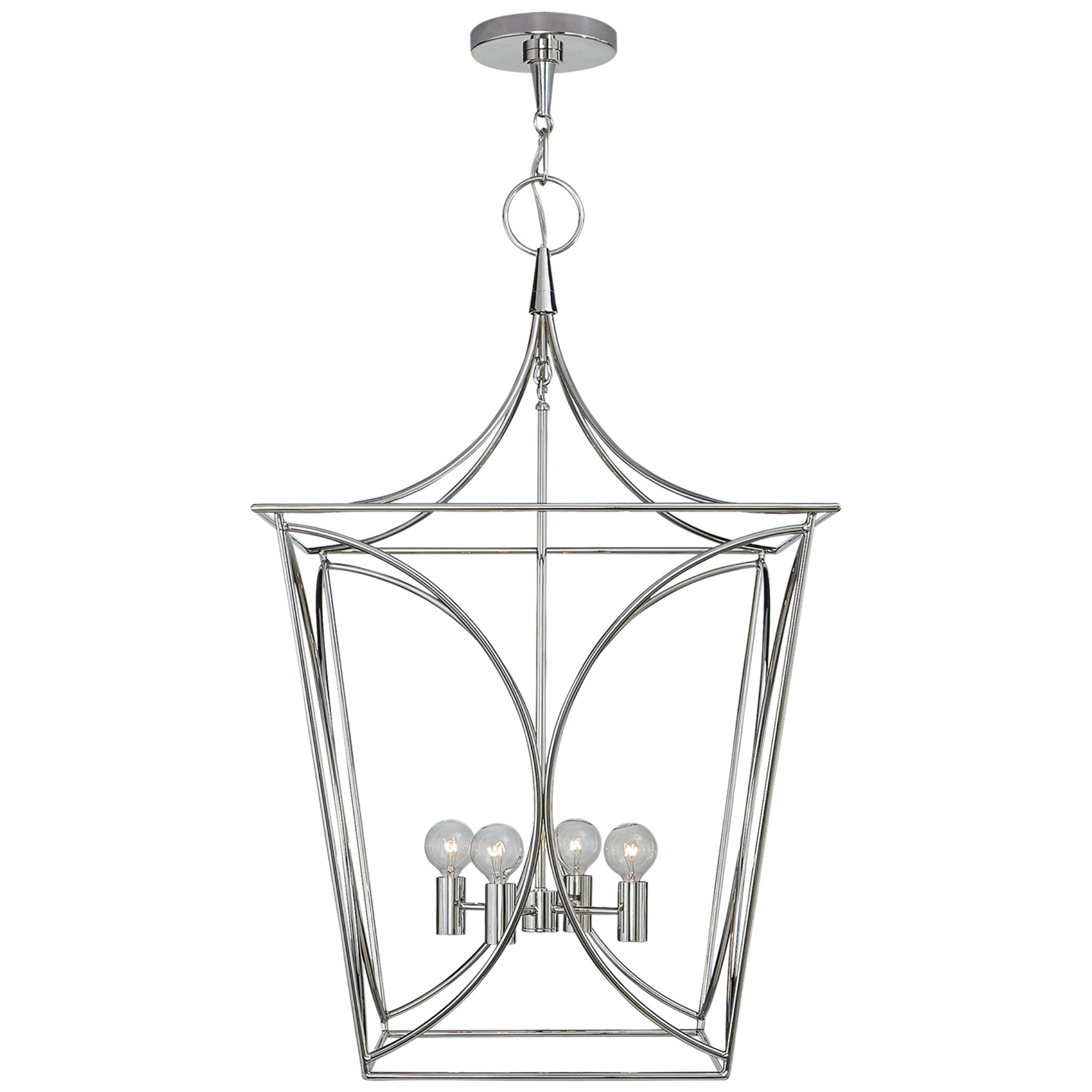 kate spade new york Cavanagh Medium Lantern in Polished Nickel Ceiling Light W19"