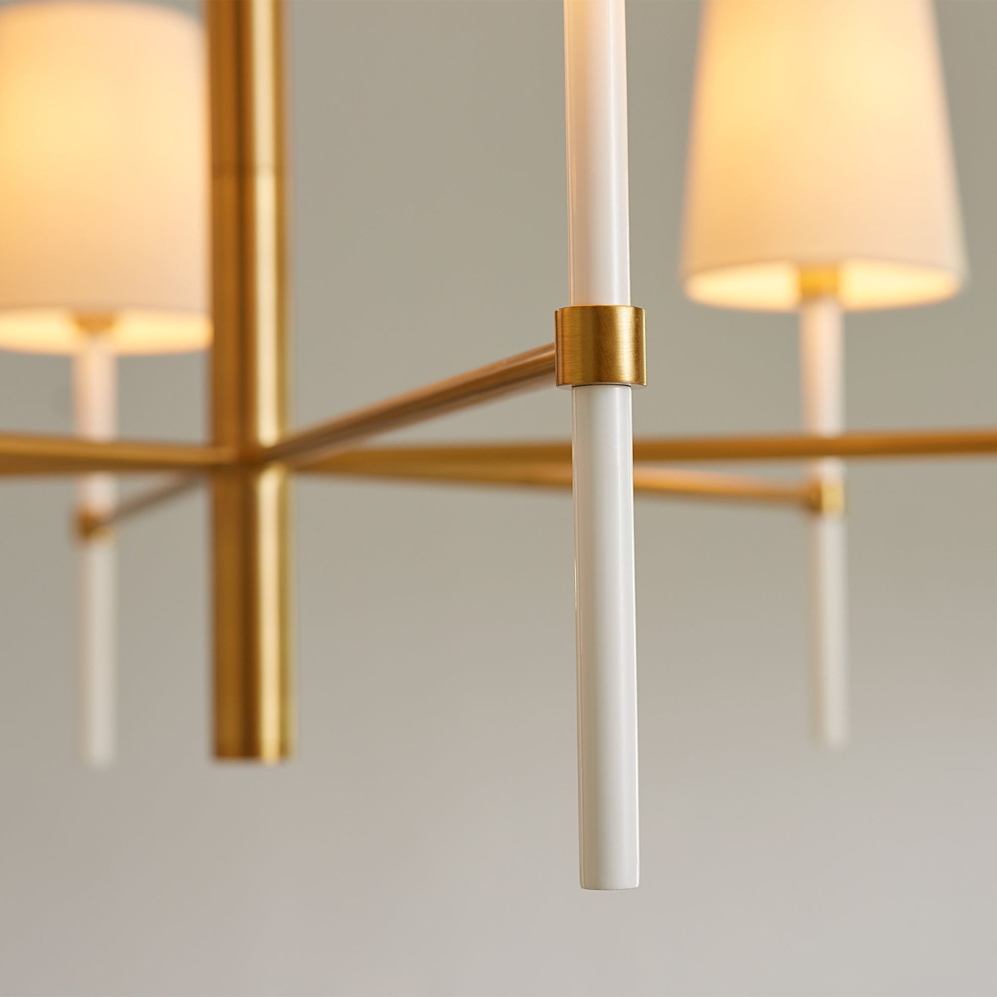 kate spade new york Monroe Medium Chandelier in Burnished Brass