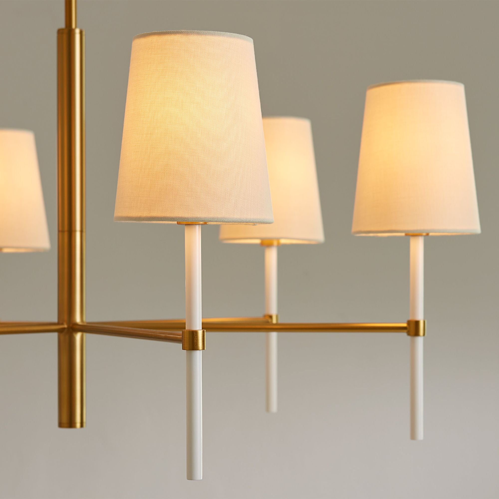 kate spade new york Monroe Medium Chandelier in Burnished Brass