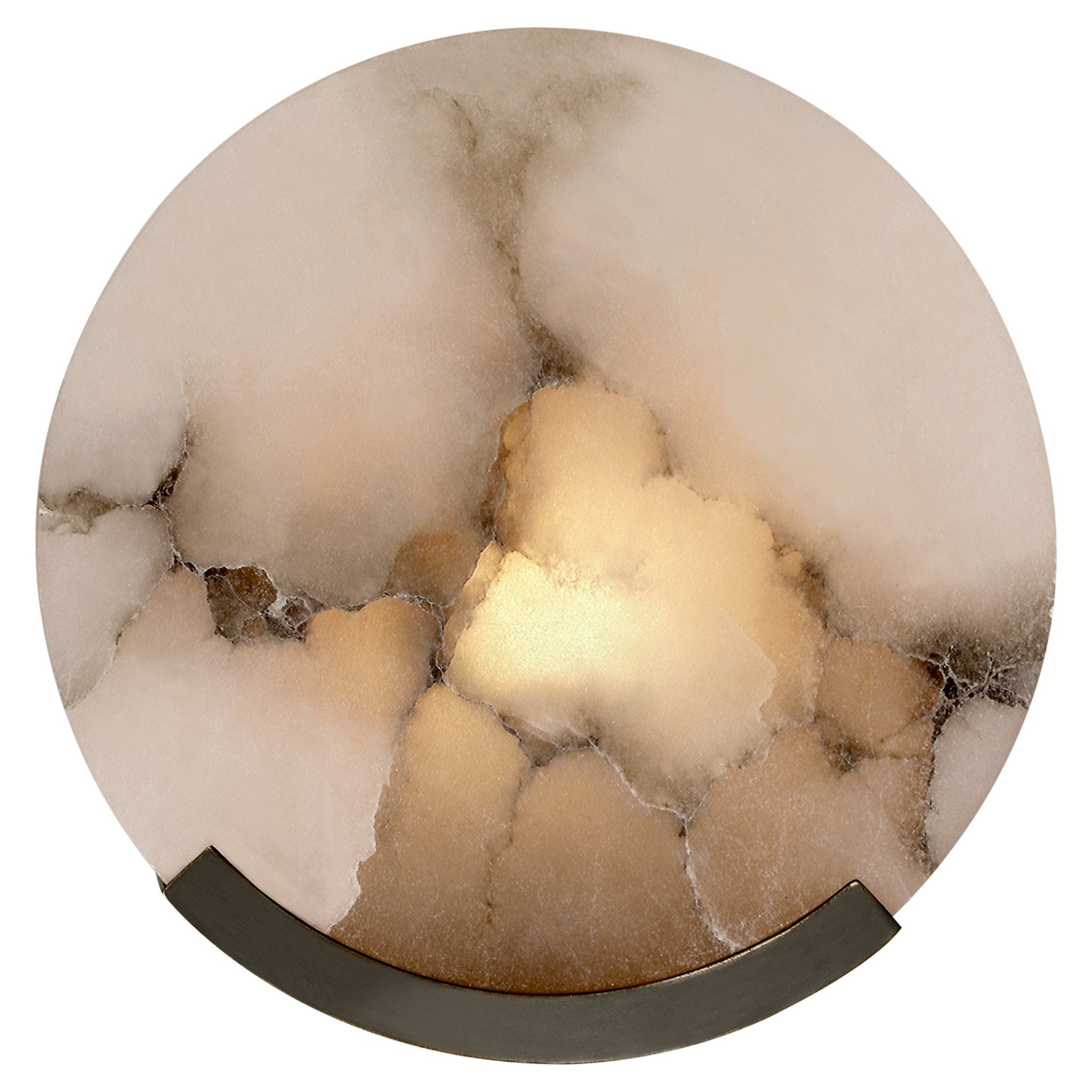 Kelly Wearstler Melange Sconce in Bronze with Alabaster Wall Light W7" x H7"