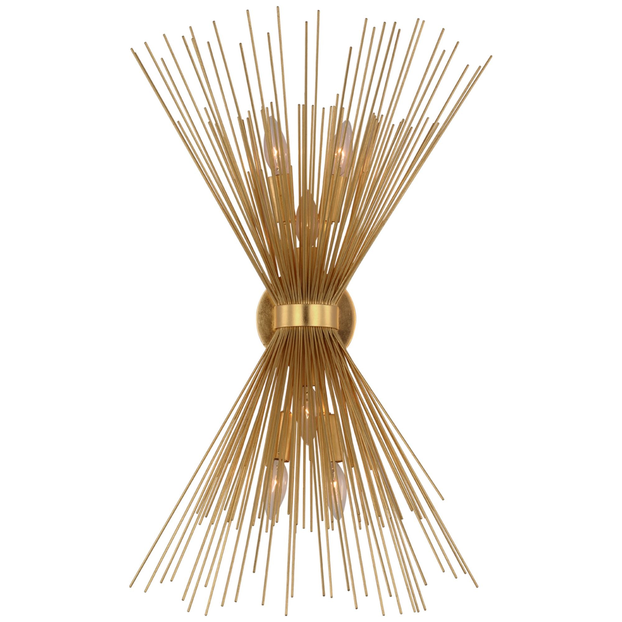 Kelly Wearstler Strada Medium Symmetrical Sconce in Gild Wall Light W9.25" x H31"