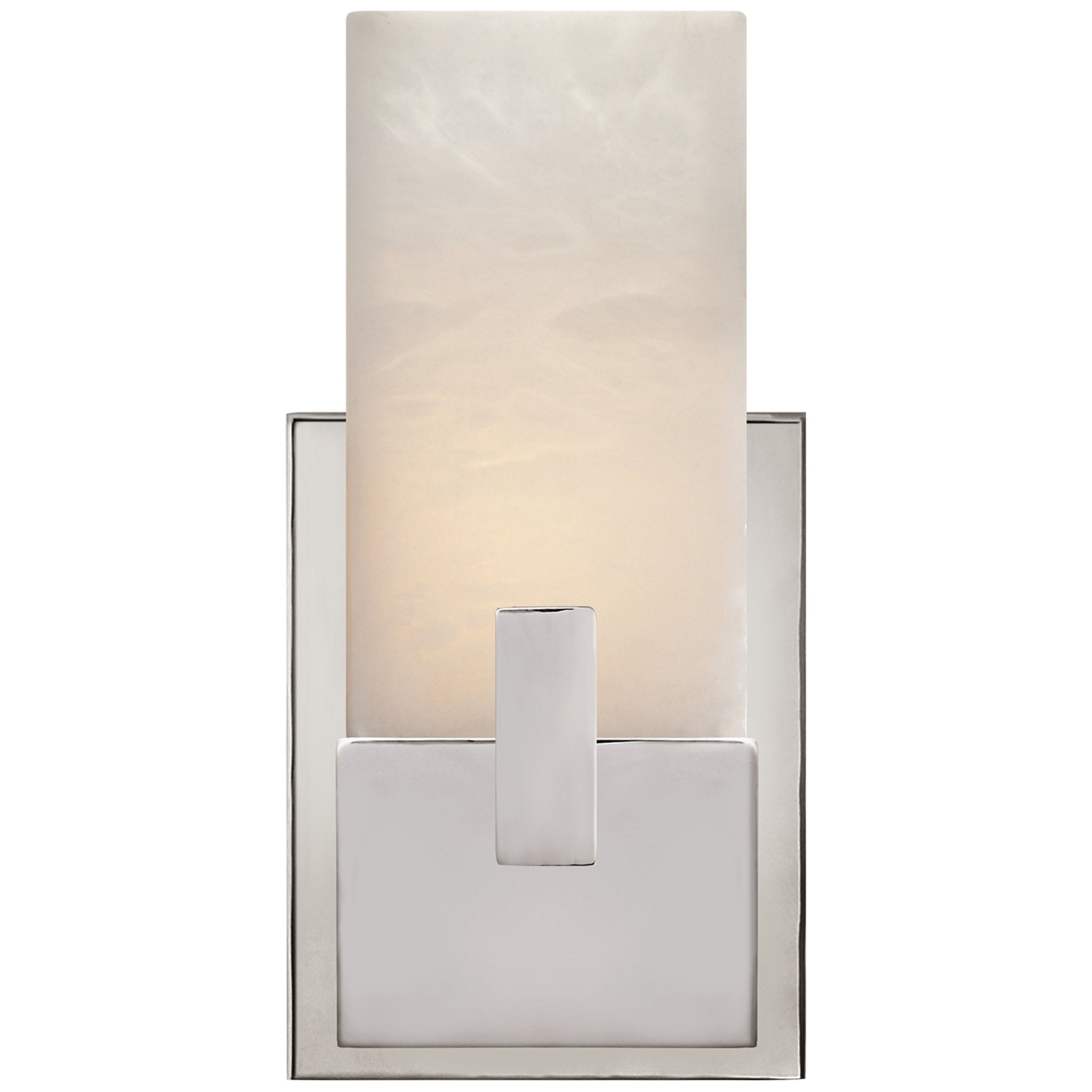Kelly Wearstler Covet Short Clip Bath Sconce in Polished Nickel Wall Light W5.5" x H10.75"