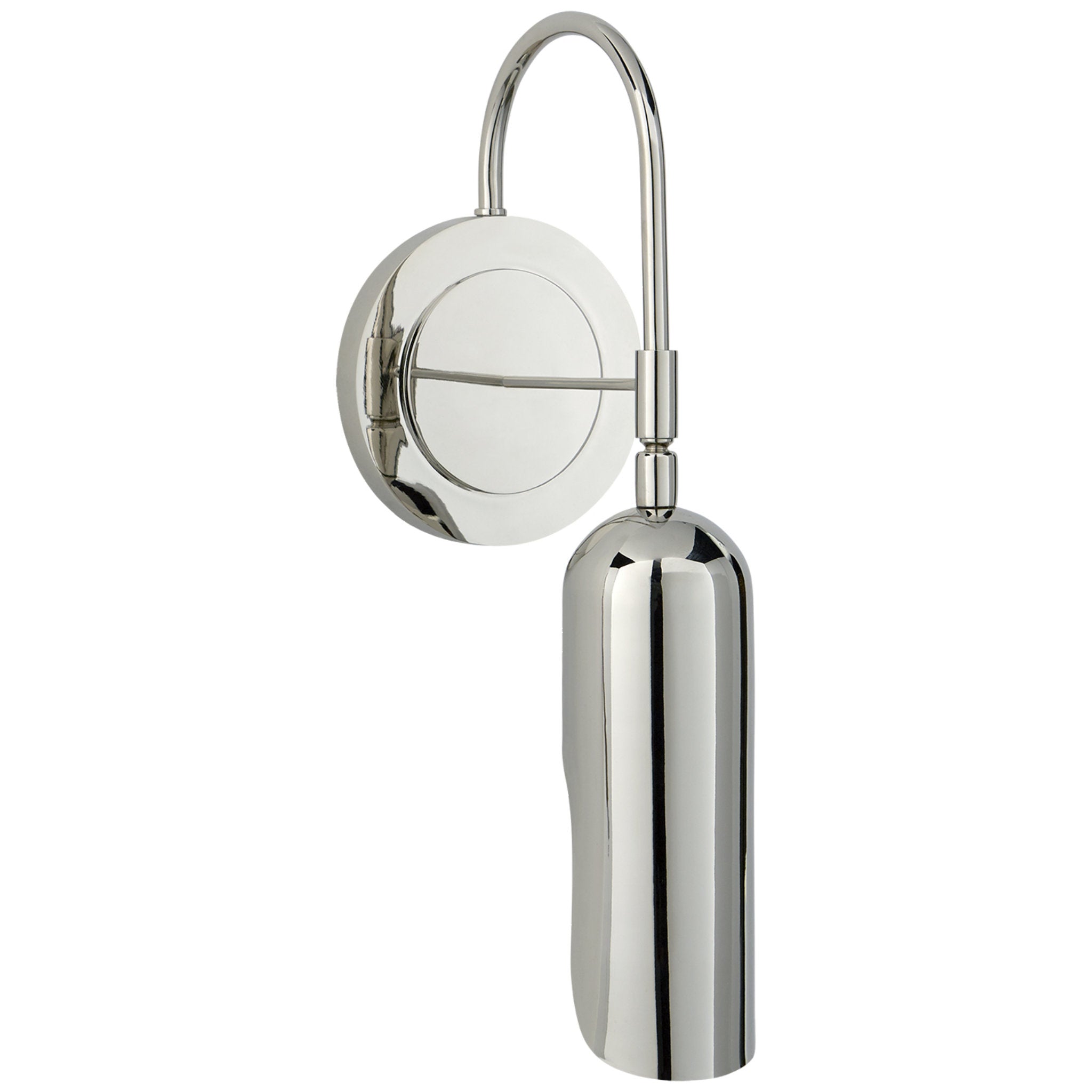Kelly Wearstler Lucien Functional Wall Light in Polished Nickel W5" x H15.25"