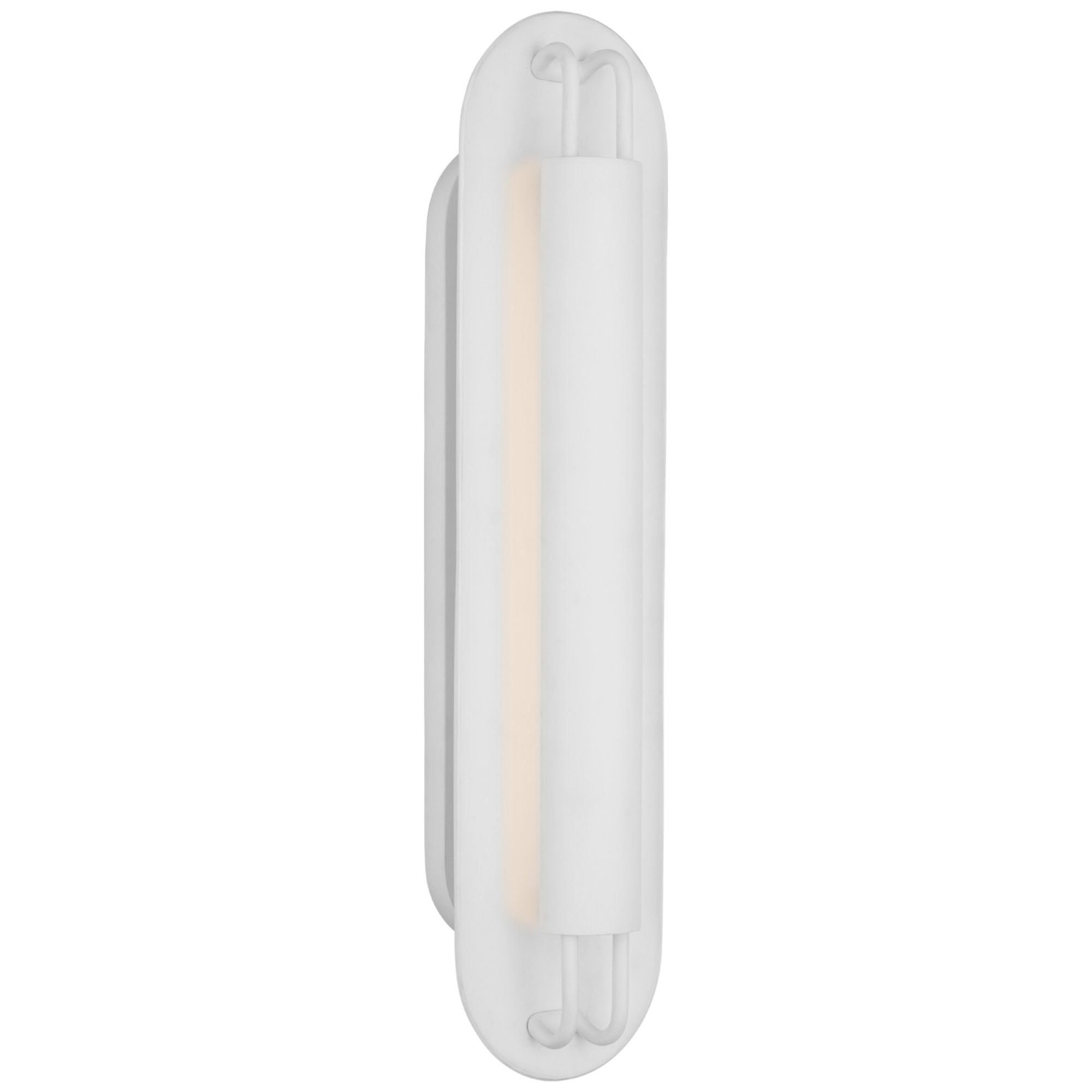 Kelly Wearstler Teline 24" Oval Sconce in Matte White Wall Light W6" x H24"