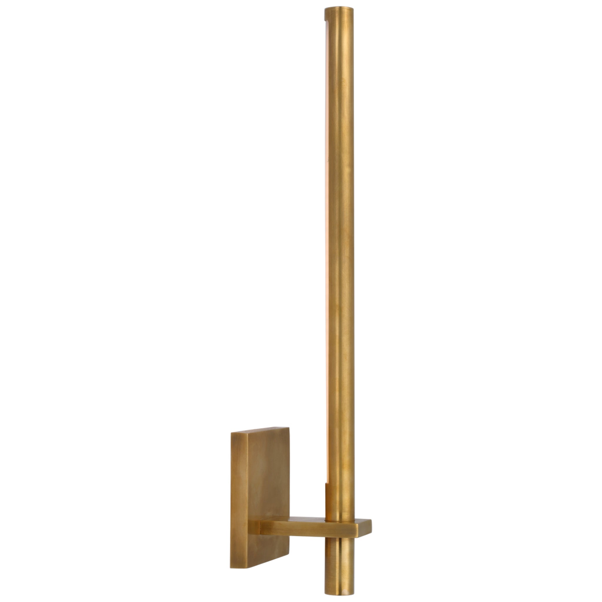 Kelly Wearstler Axis Medium Sconce in Antique-Burnished Brass Wall Light W4.5" x H19.75"