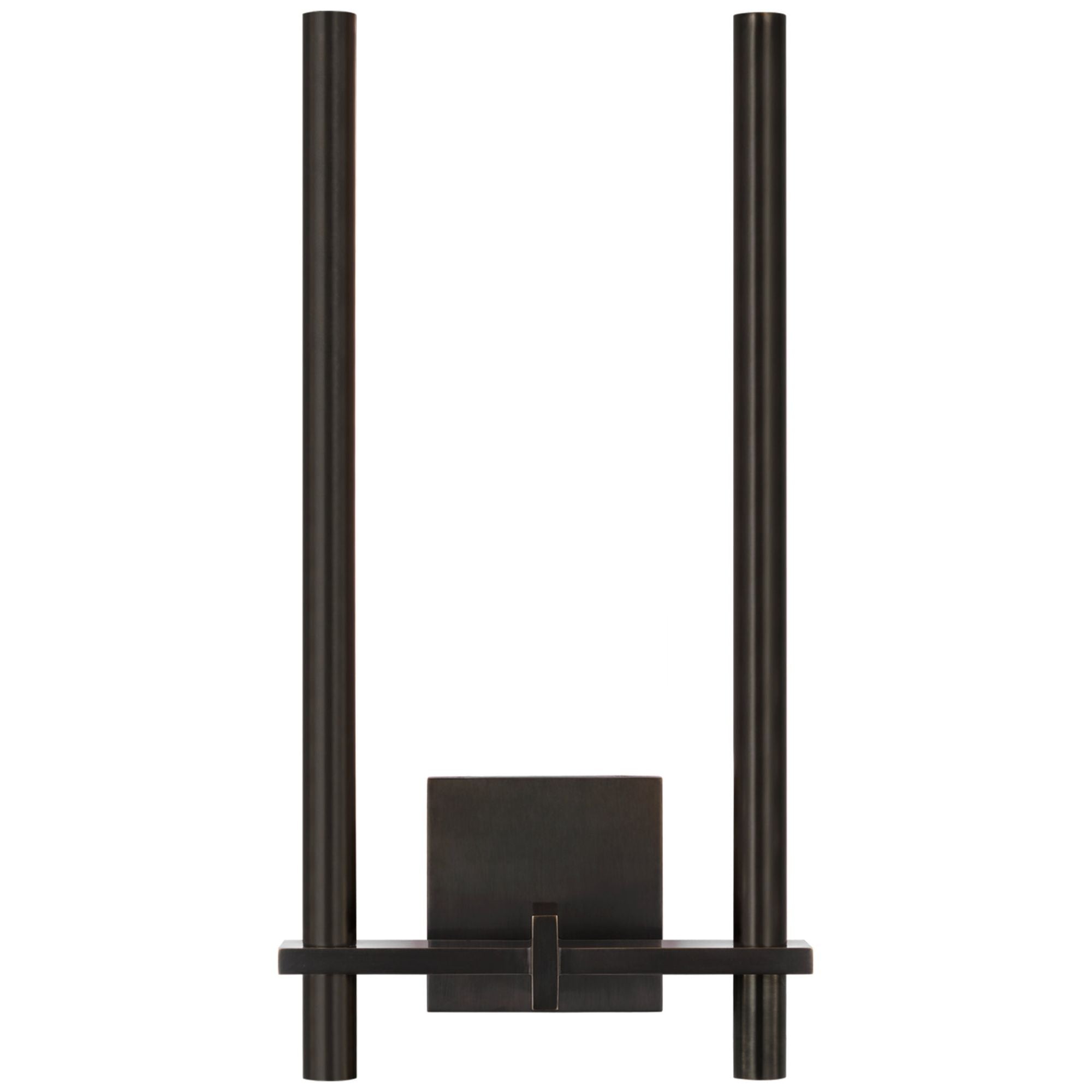 Kelly Wearstler Axis Medium Two Arm Sconce in Bronze Wall Light W9.75" x H19.75"