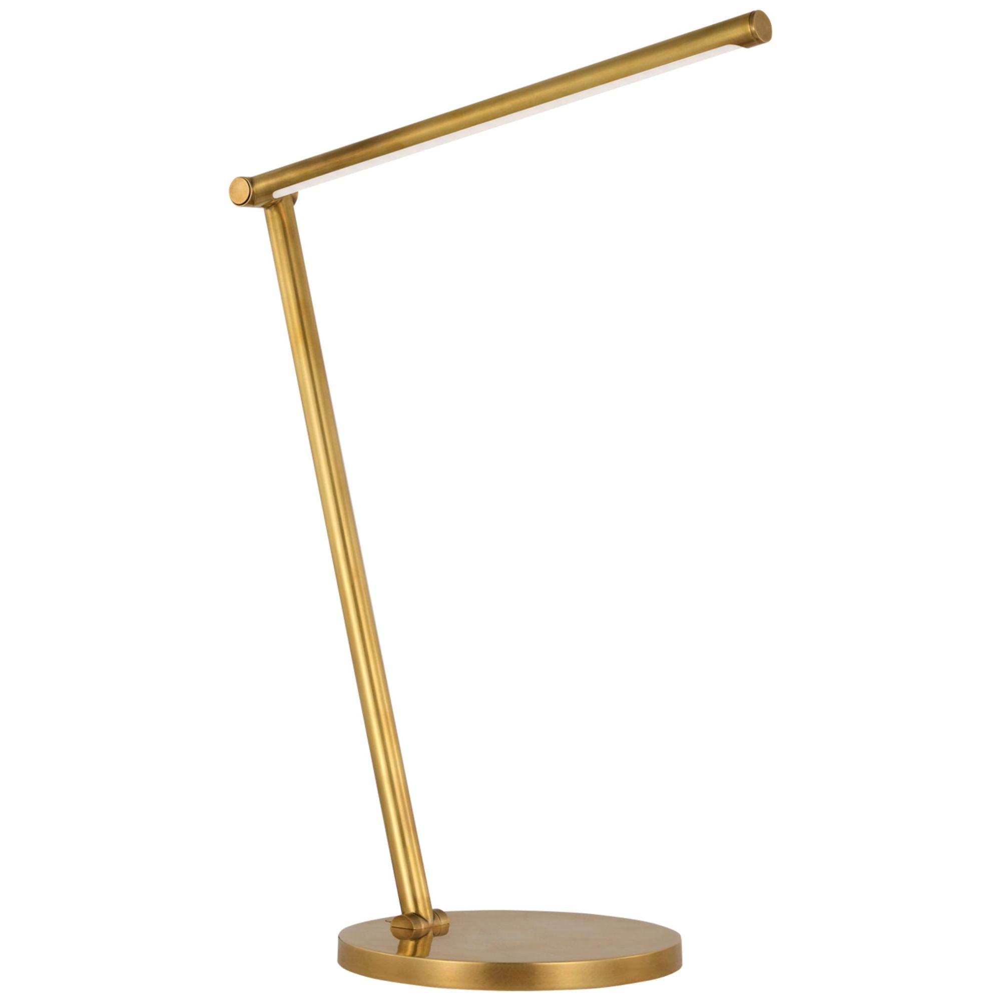 Kelly Wearstler Cona Desk Lamp in Antique-Burnished Brass Table Lamp W8" x H18.5" - 33.75"