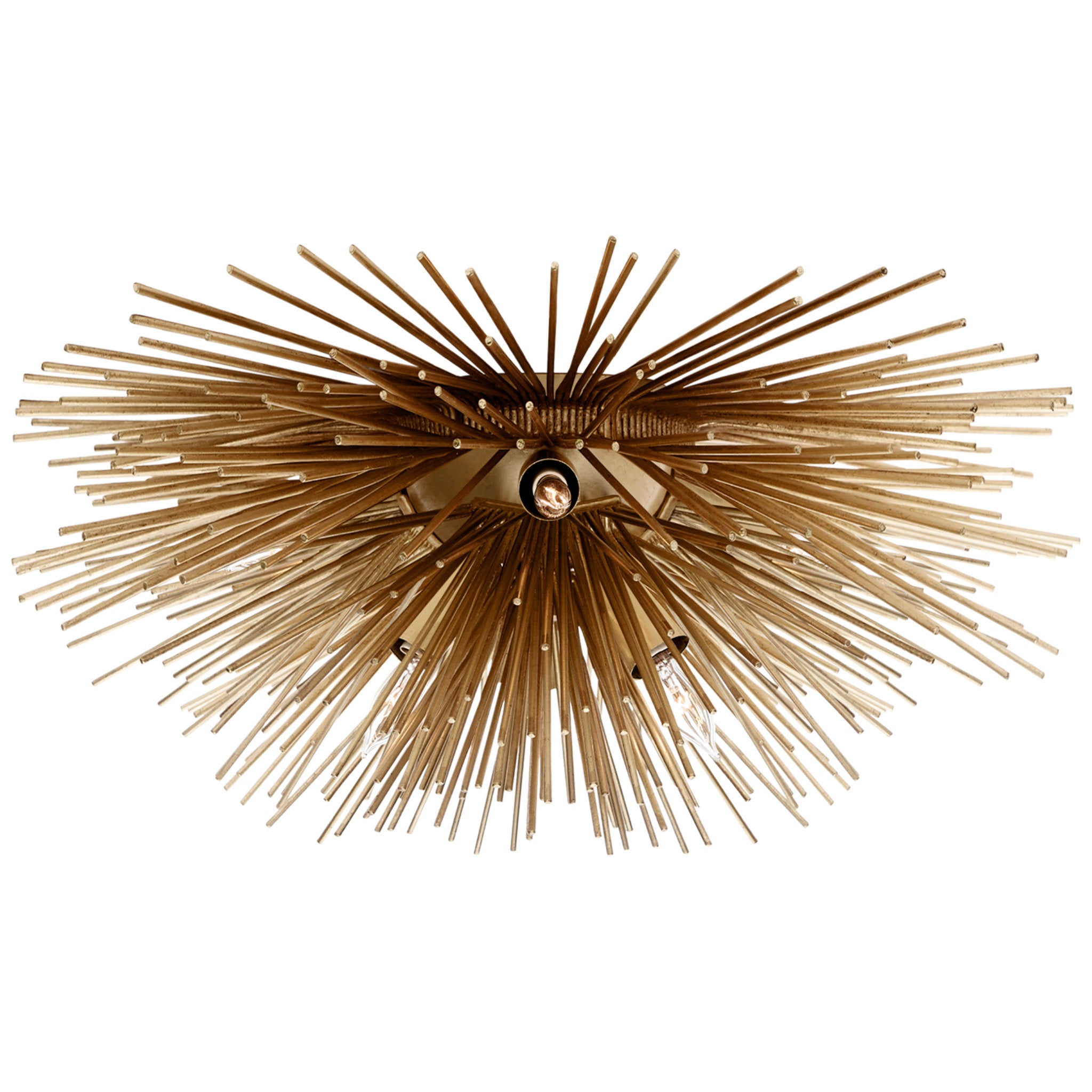 Kelly Wearstler Strada Small Flush Mount in Gild Ceiling Light W18.75" x H8"