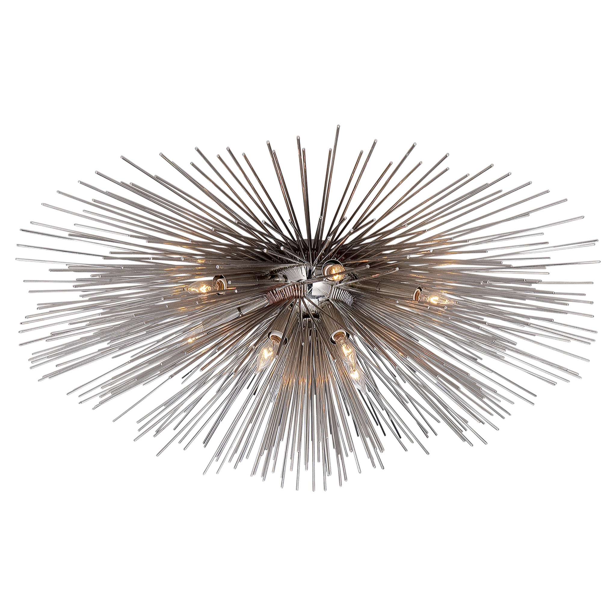 Kelly Wearstler Strada Large Flush Mount in Polished Nickel Ceiling Light W40" x H14.5"