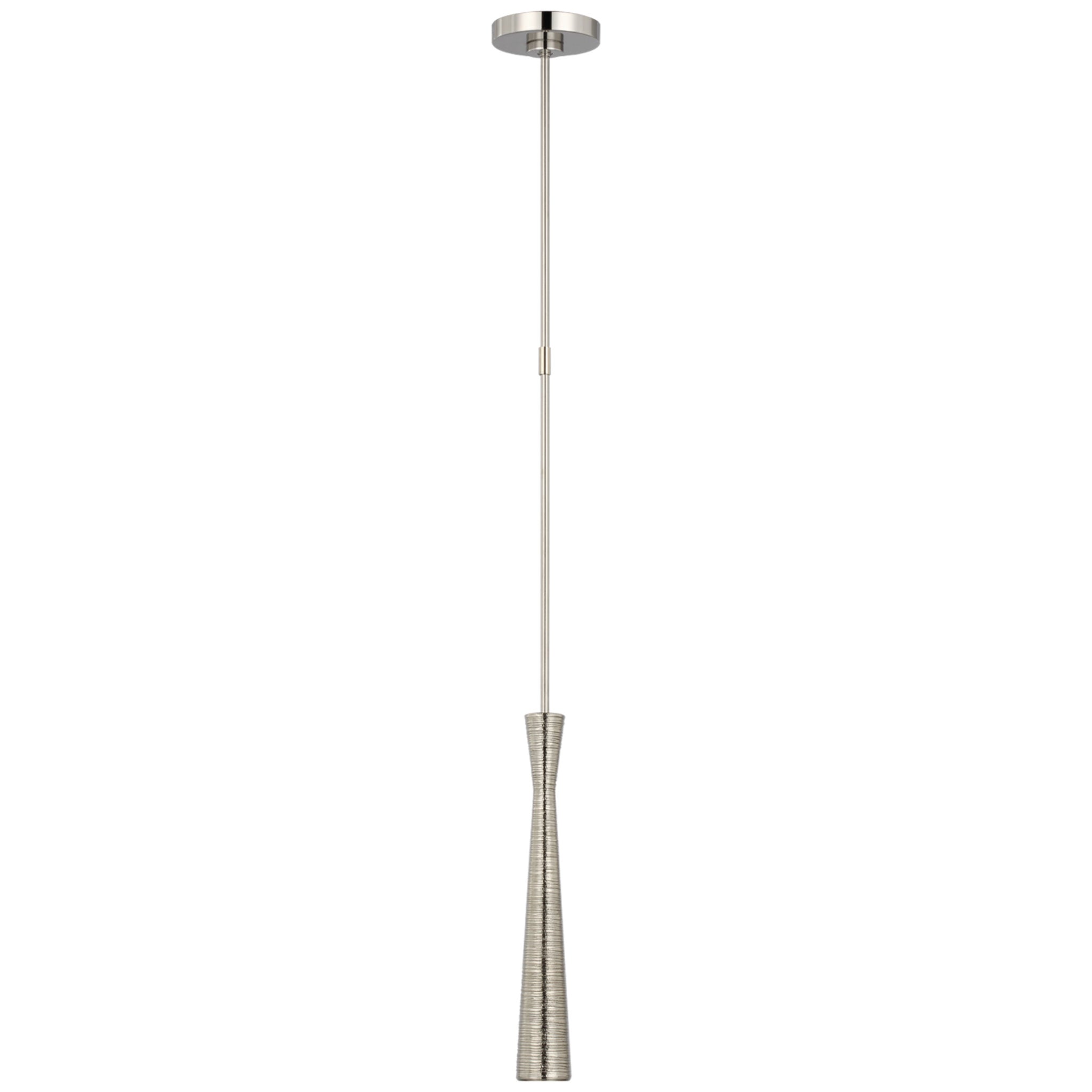 Kelly Wearstler Utopia Mini Pendant in Polished Nickel Ceiling Light W2.25"