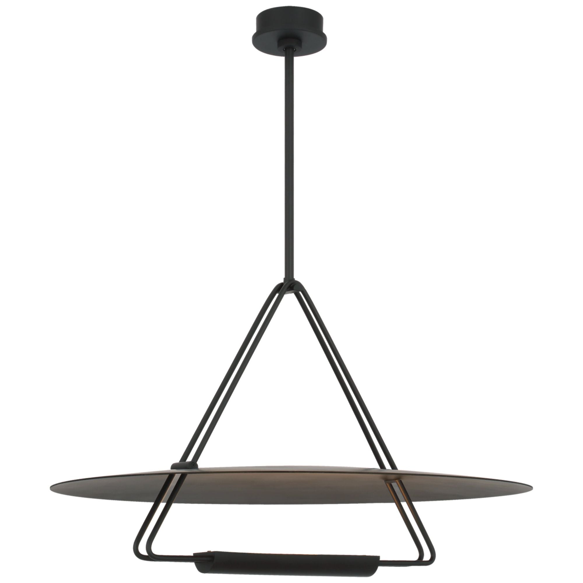 Kelly Wearstler Teline 30" Round Chandelier in Matte Black Ceiling Light W30"