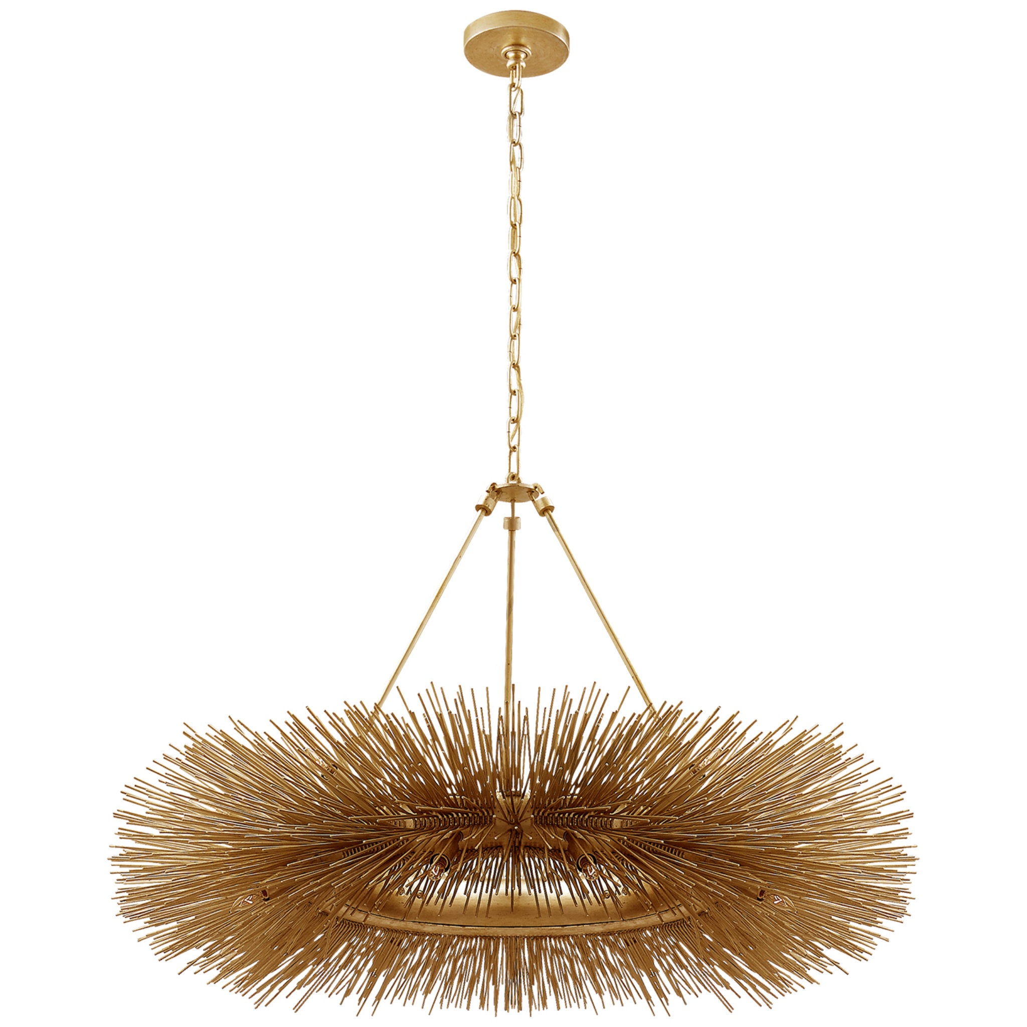 Kelly Wearstler Strada Ring Chandelier in Gild Ceiling Light W40" x H25.75"