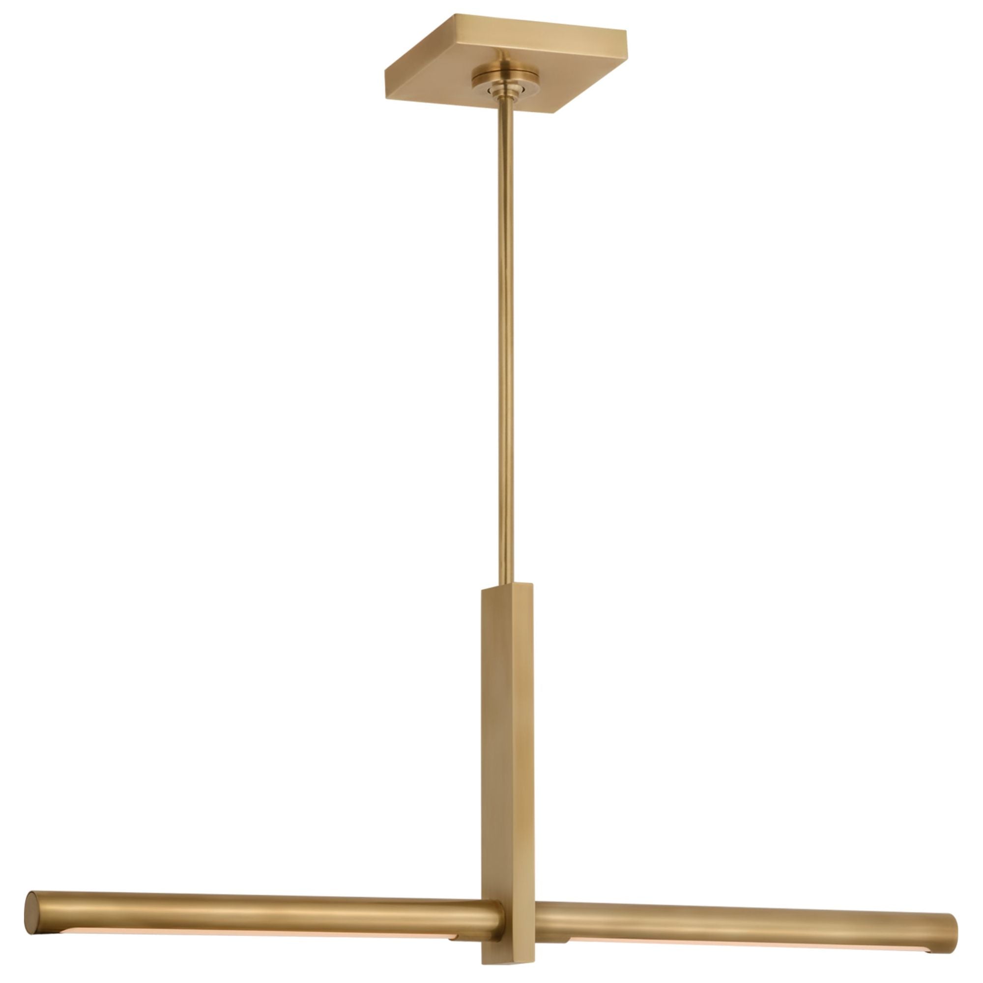 Kelly Wearstler Axis 24" Linear Pendant in Antique-Burnished Brass Ceiling Light W24"