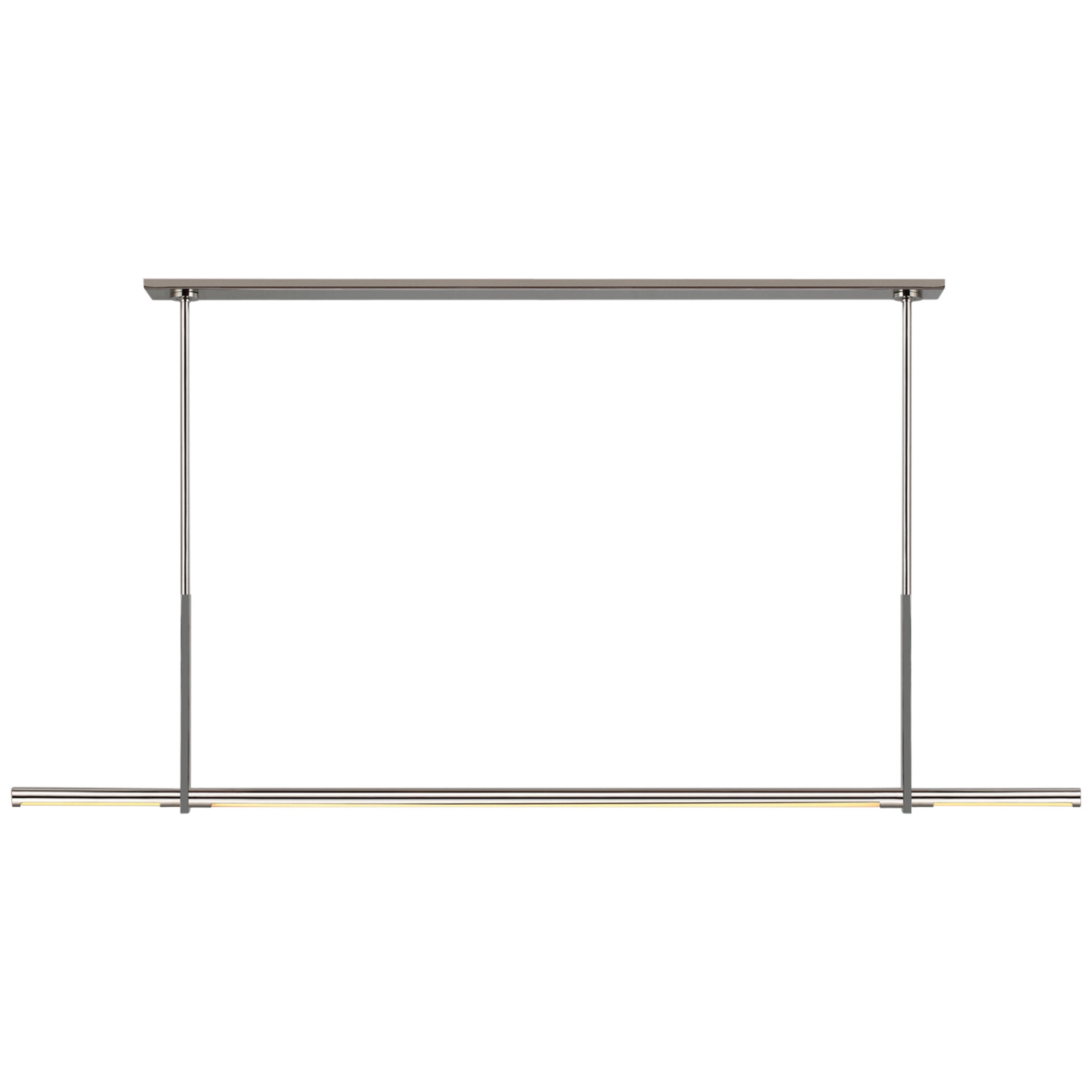 Kelly Wearstler Axis Large Linear Pendant in Polished Nickel Ceiling Light W59.5" x 1.75"