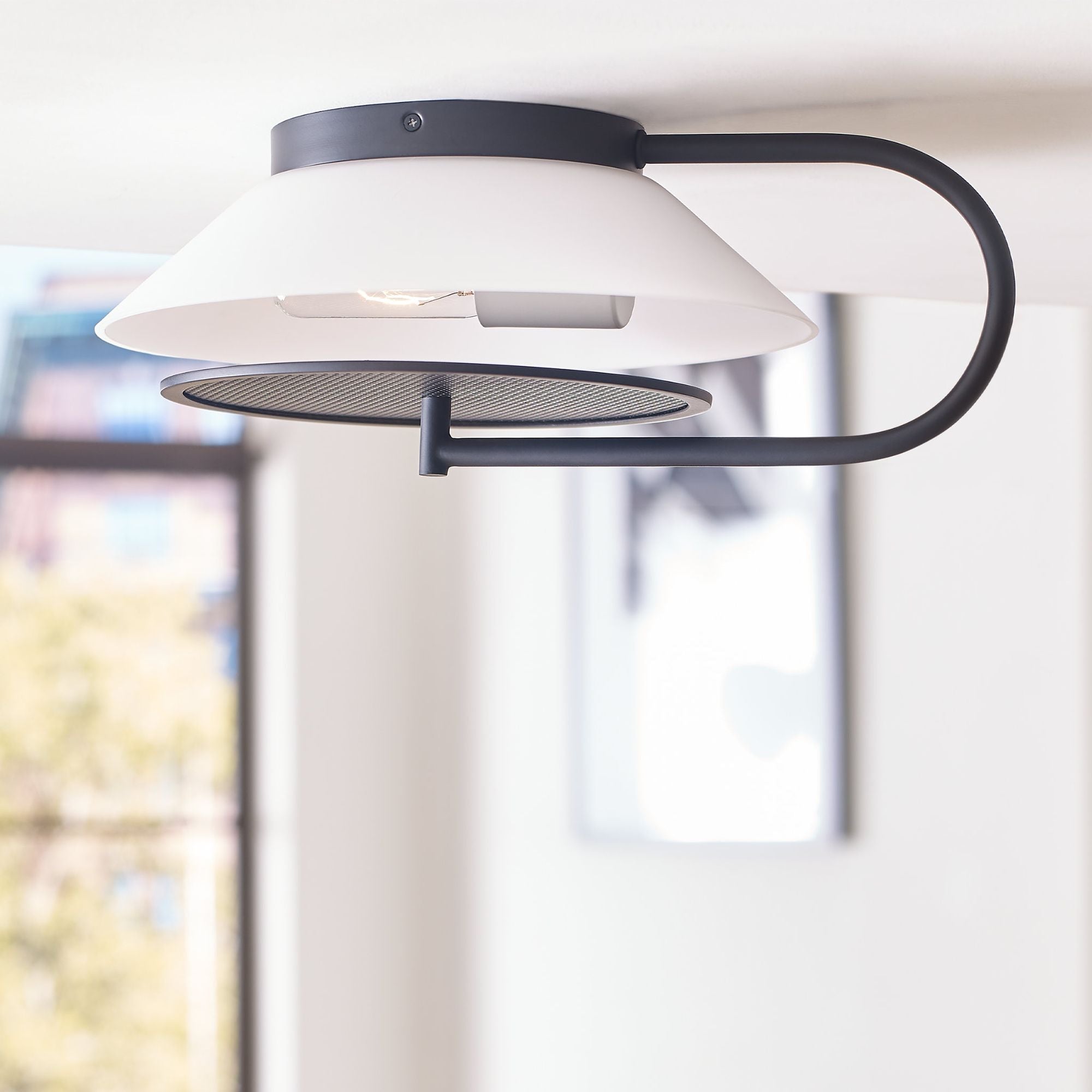 Kelly Wearstler Gesture Sconce / Flush Mount in Midnight Black